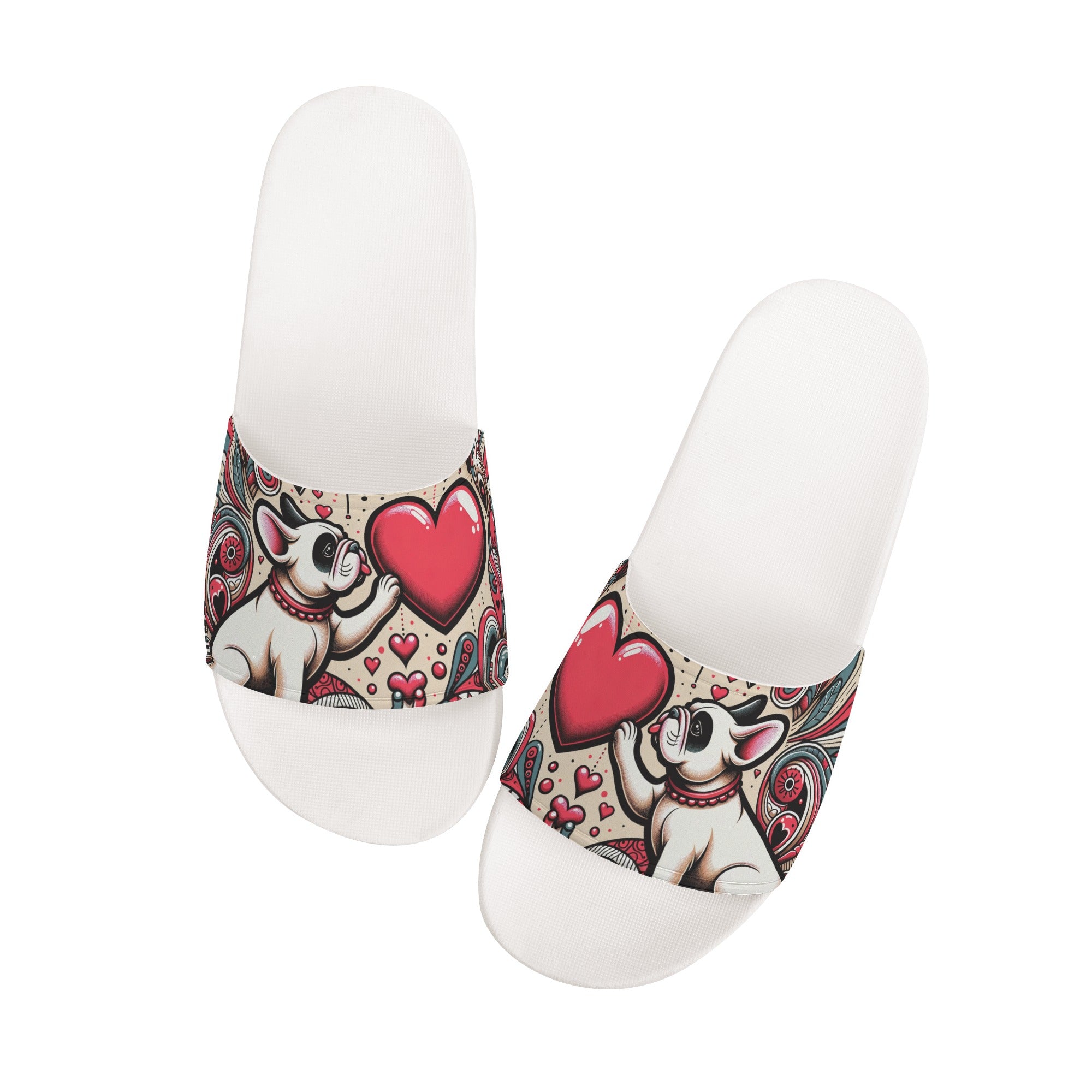 Ivy French Bulldog Summer Slides for Frenchie Enthusiasts-fadou