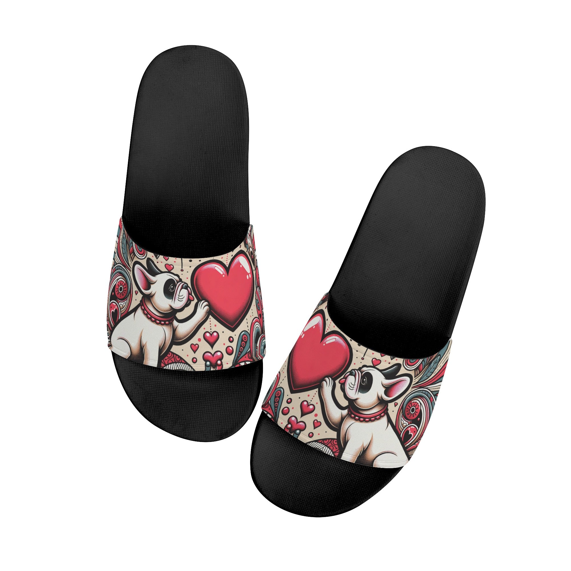Ivy French Bulldog Summer Slides for Frenchie Enthusiasts-fadou