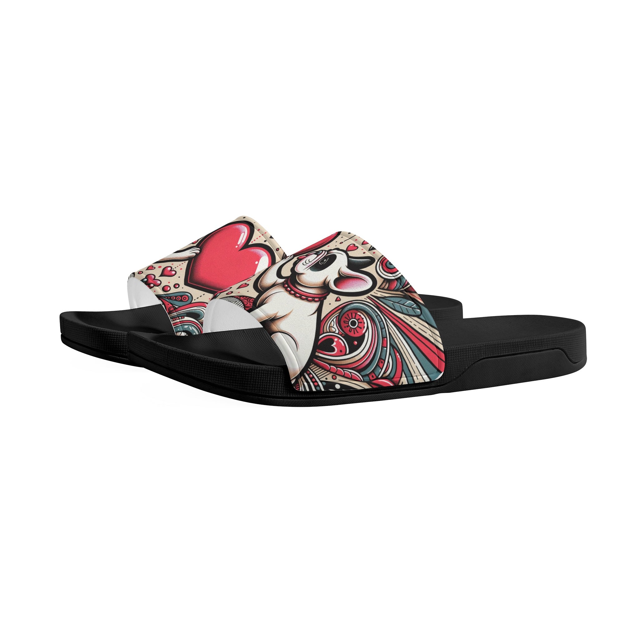 Ivy French Bulldog Summer Slides for Frenchie Enthusiasts-fadou