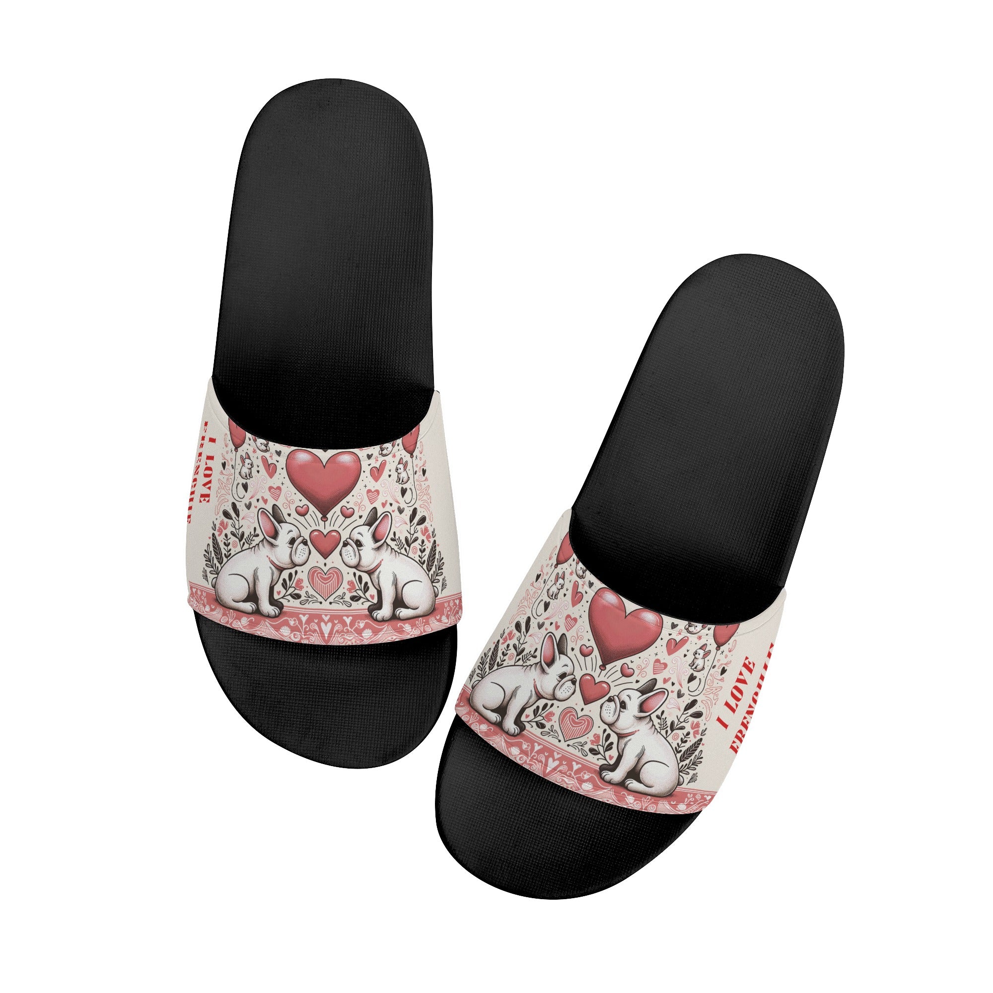 Riley French Bulldog Summer Slides for Frenchie Enthusiasts-fadou