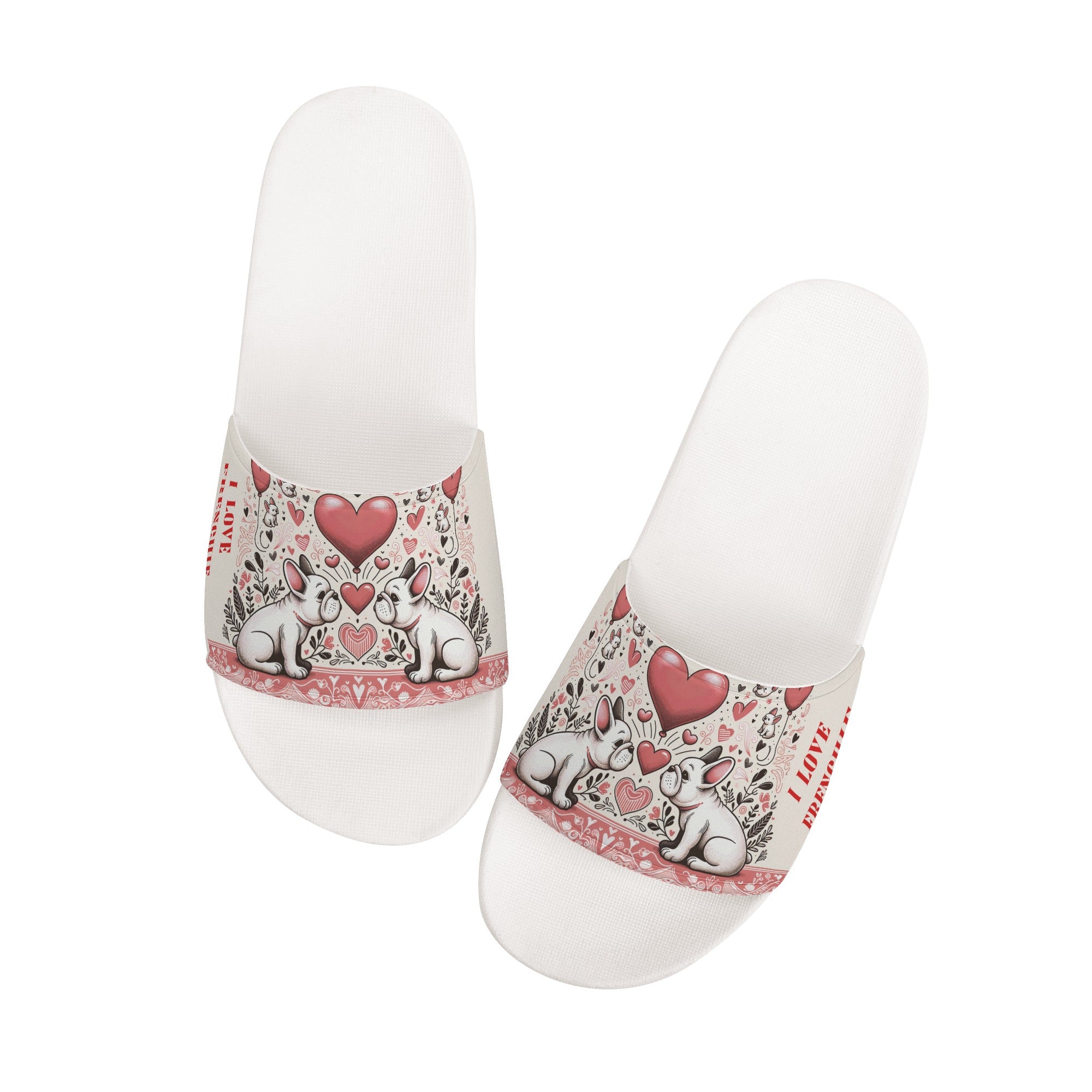 Riley French Bulldog Summer Slides for Frenchie Enthusiasts-fadou