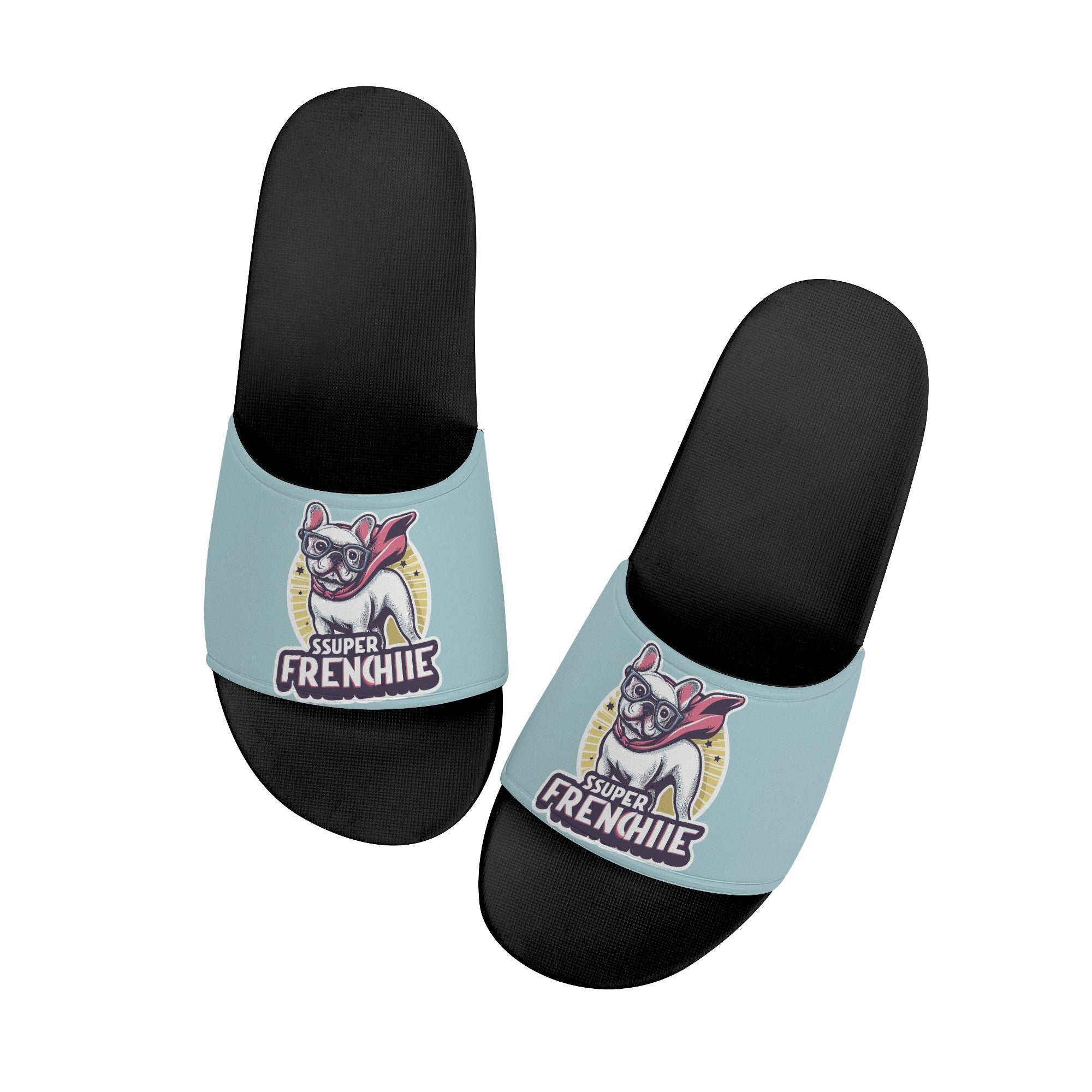 Super French Bulldog Outdoor Sandals for Frenchie Enthusiasts-fadou