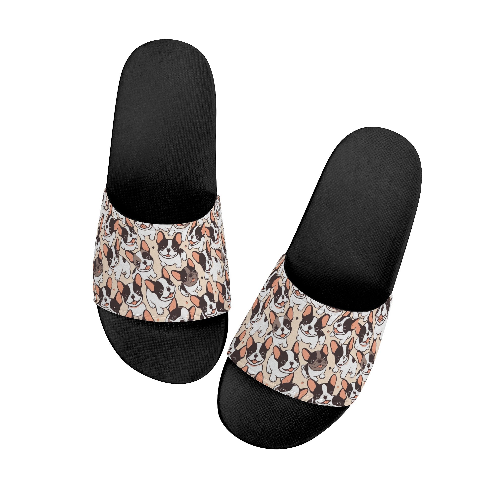 Rocky French Bulldog Summer Slides for Frenchie Enthusiasts-fadou