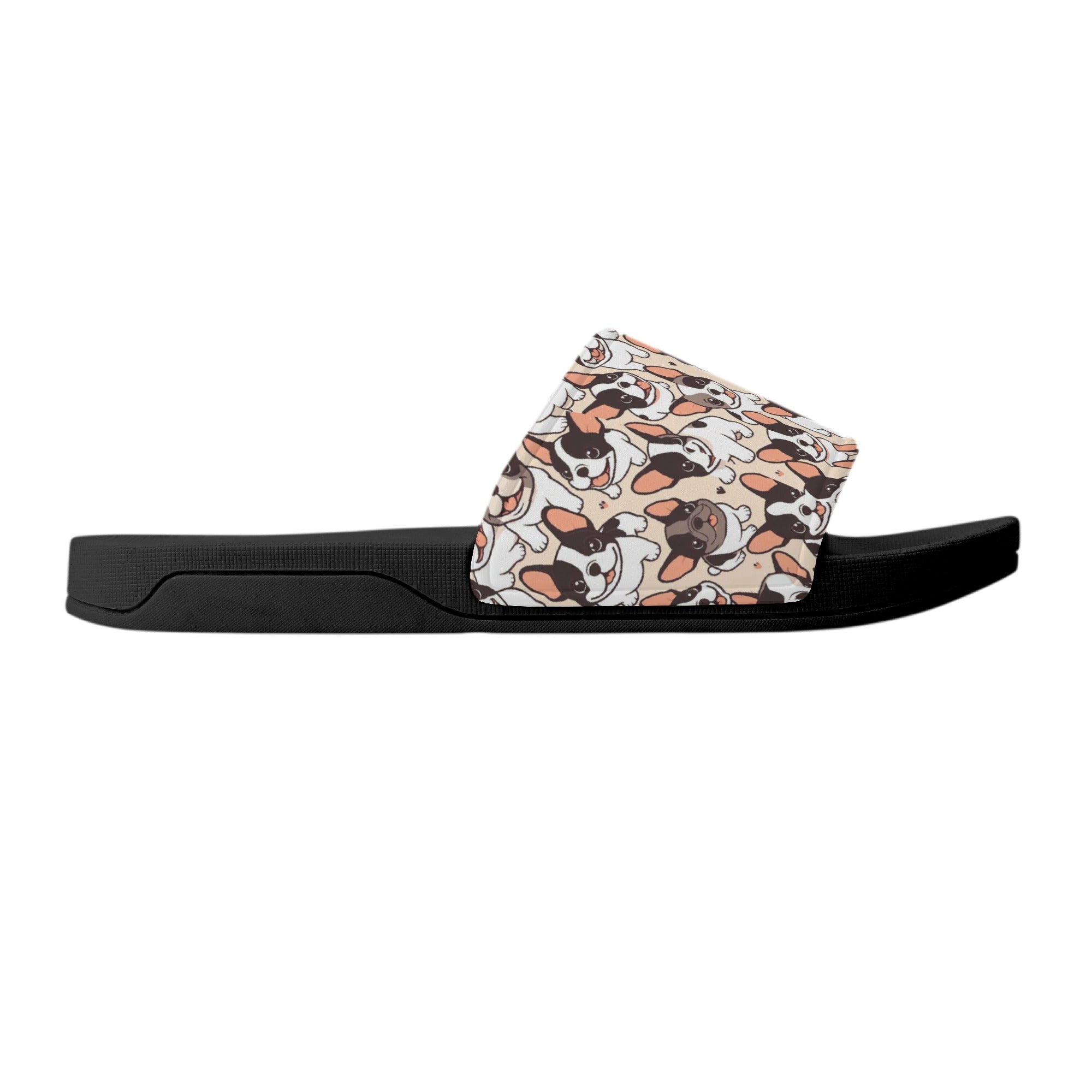 Rocky French Bulldog Summer Slides for Frenchie Enthusiasts-fadou
