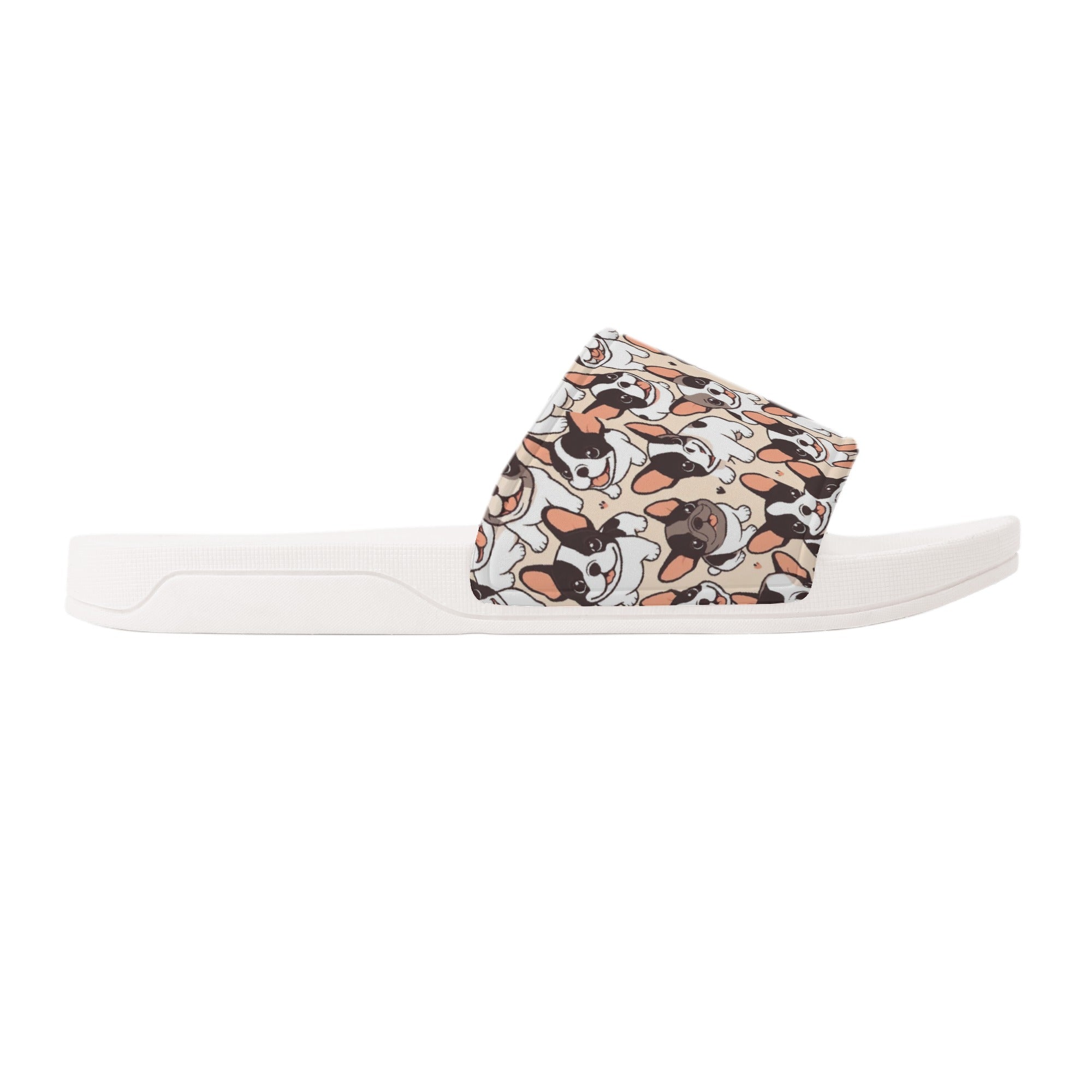 Rocky French Bulldog Summer Slides for Frenchie Enthusiasts-fadou