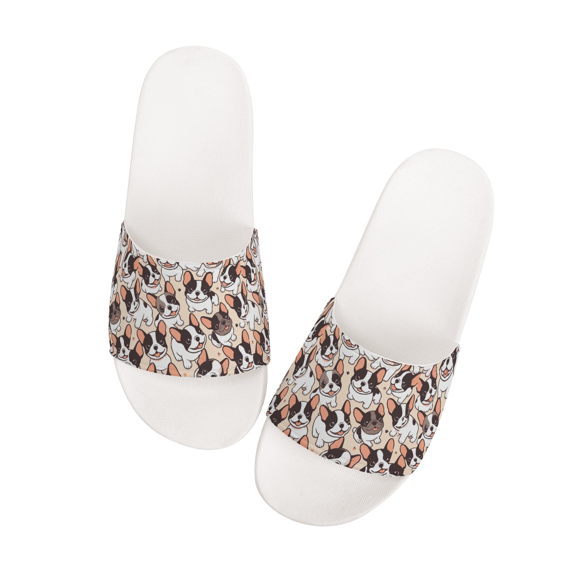 Rocky French Bulldog Summer Slides for Frenchie Enthusiasts-fadou