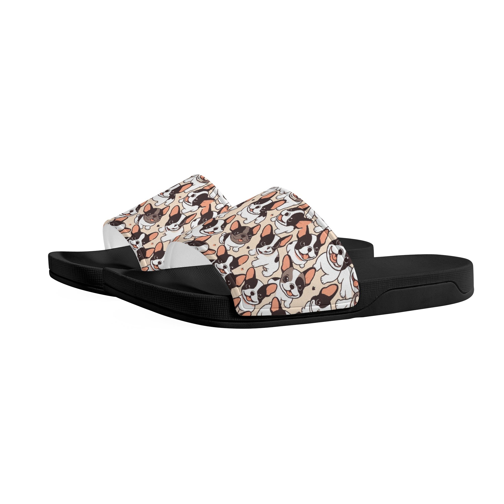Rocky French Bulldog Summer Slides for Frenchie Enthusiasts-fadou