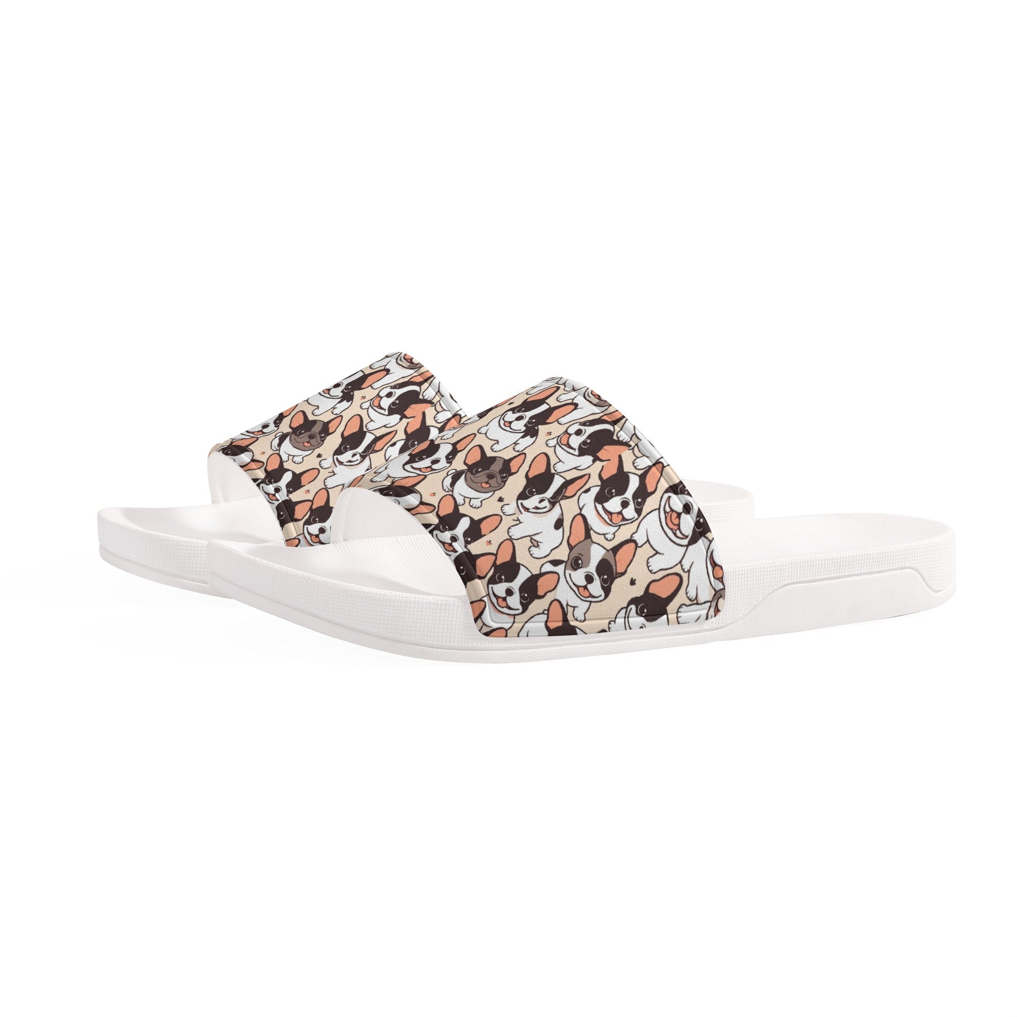 Rocky French Bulldog Summer Slides for Frenchie Enthusiasts-fadou
