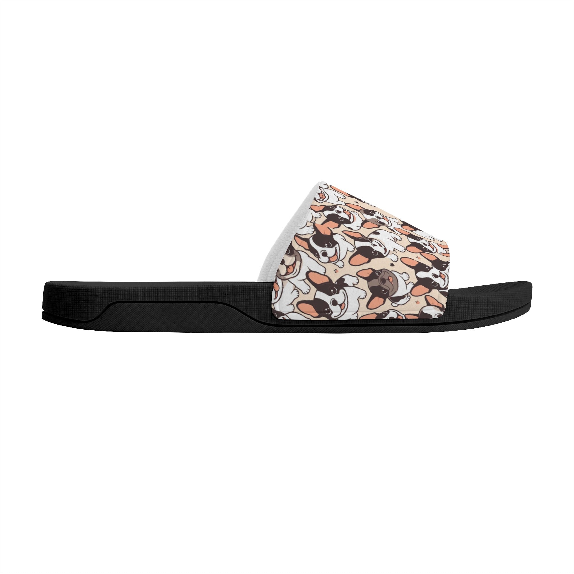 Rocky French Bulldog Summer Slides for Frenchie Enthusiasts-fadou
