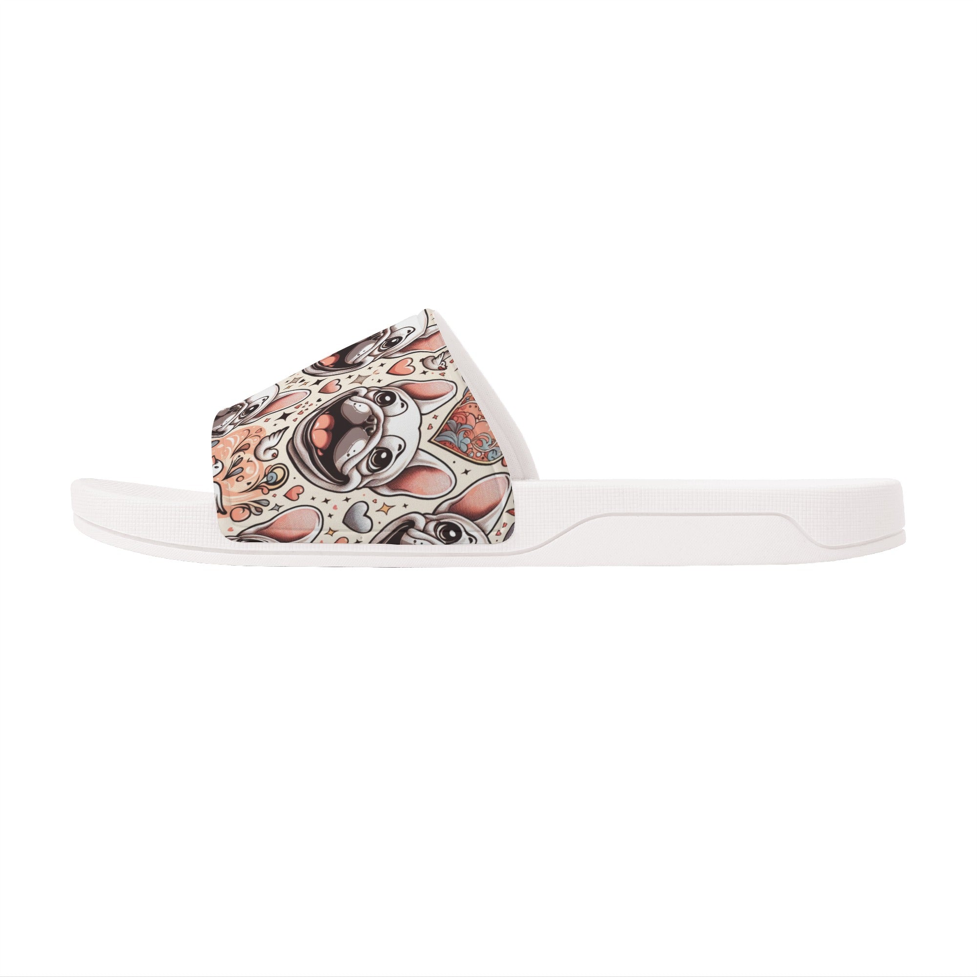 Milo French Bulldog Summer Slides for Frenchie Enthusiasts-fadou