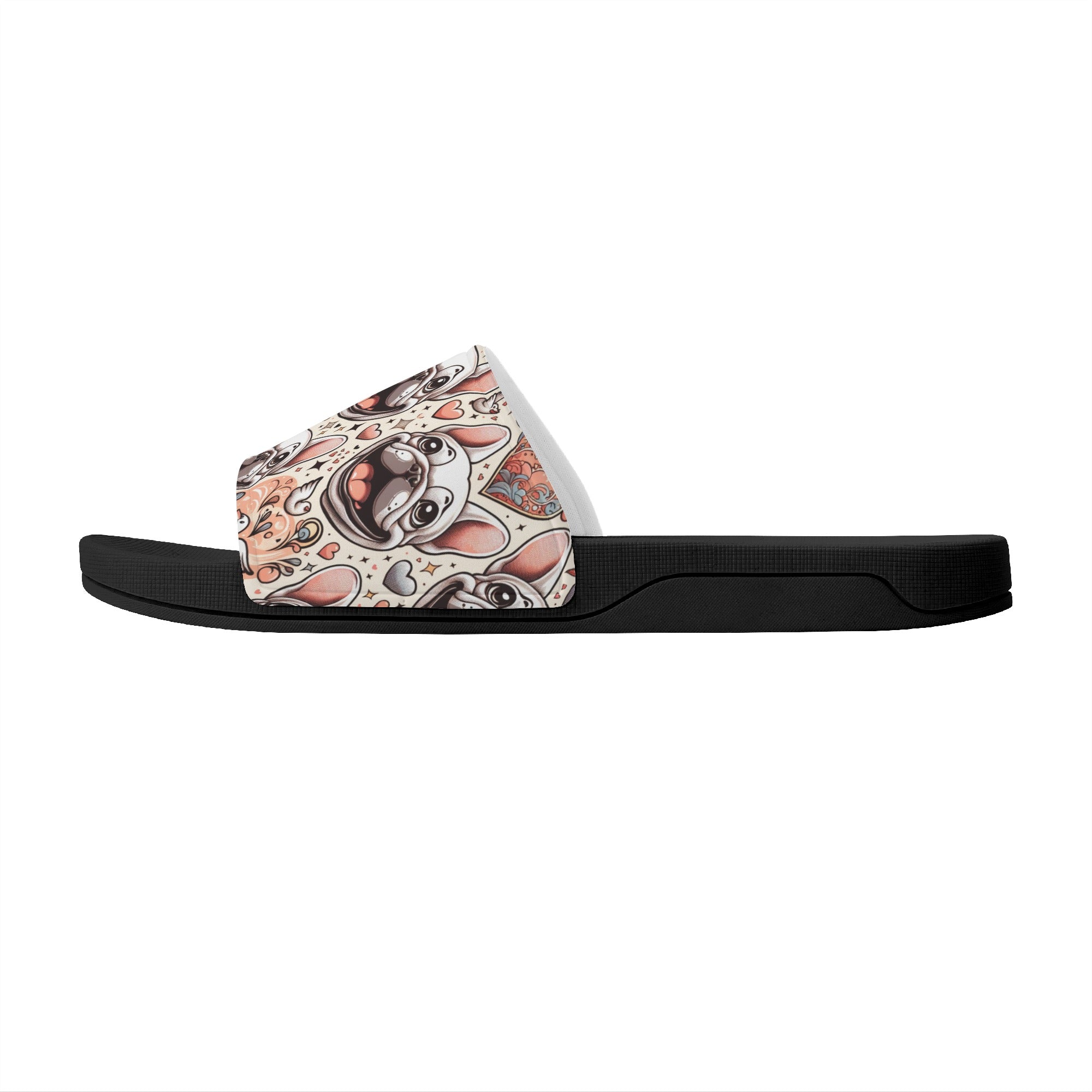 Milo French Bulldog Summer Slides for Frenchie Enthusiasts-fadou