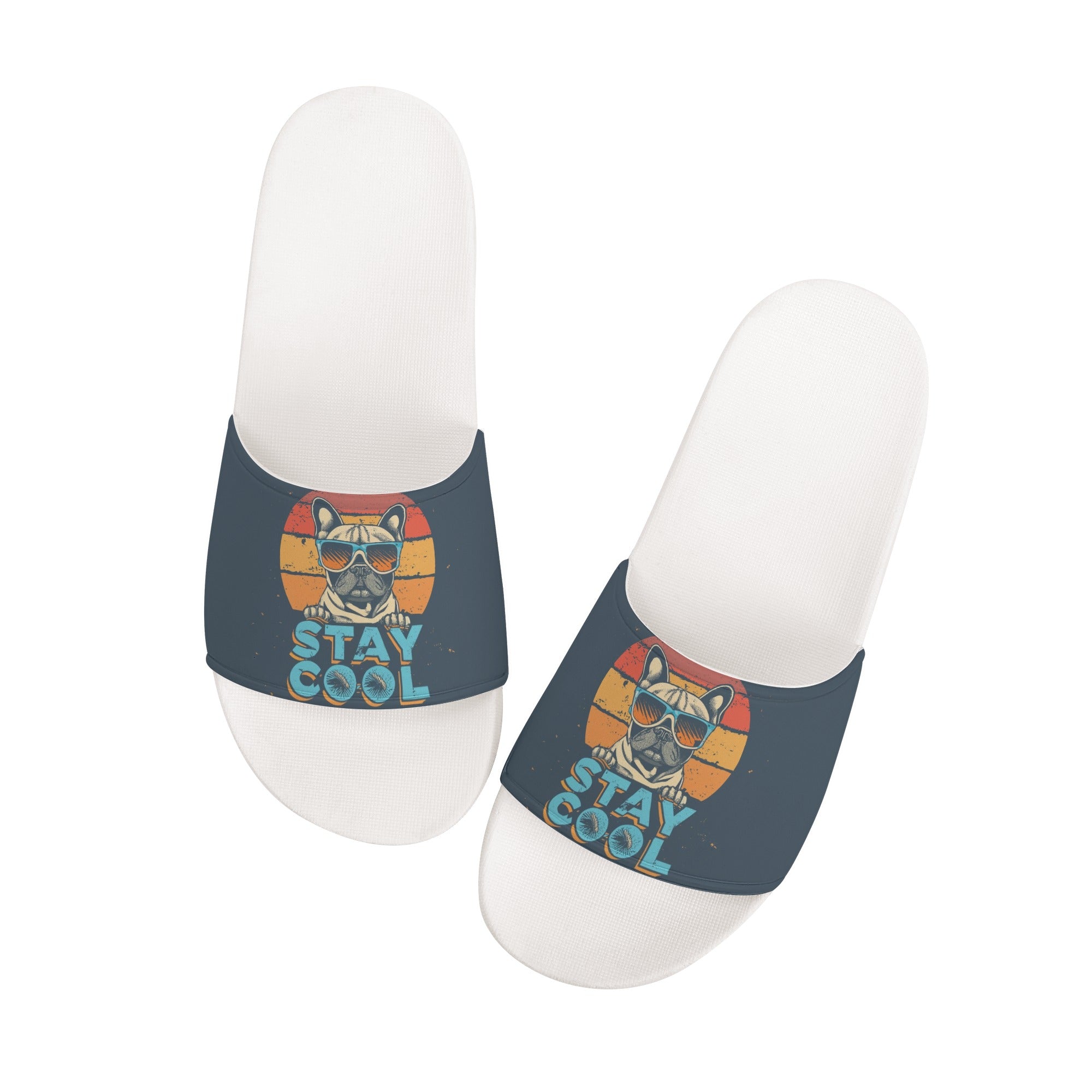 Juno French Bulldog Summer Slides for Frenchie Enthusiasts-fadou