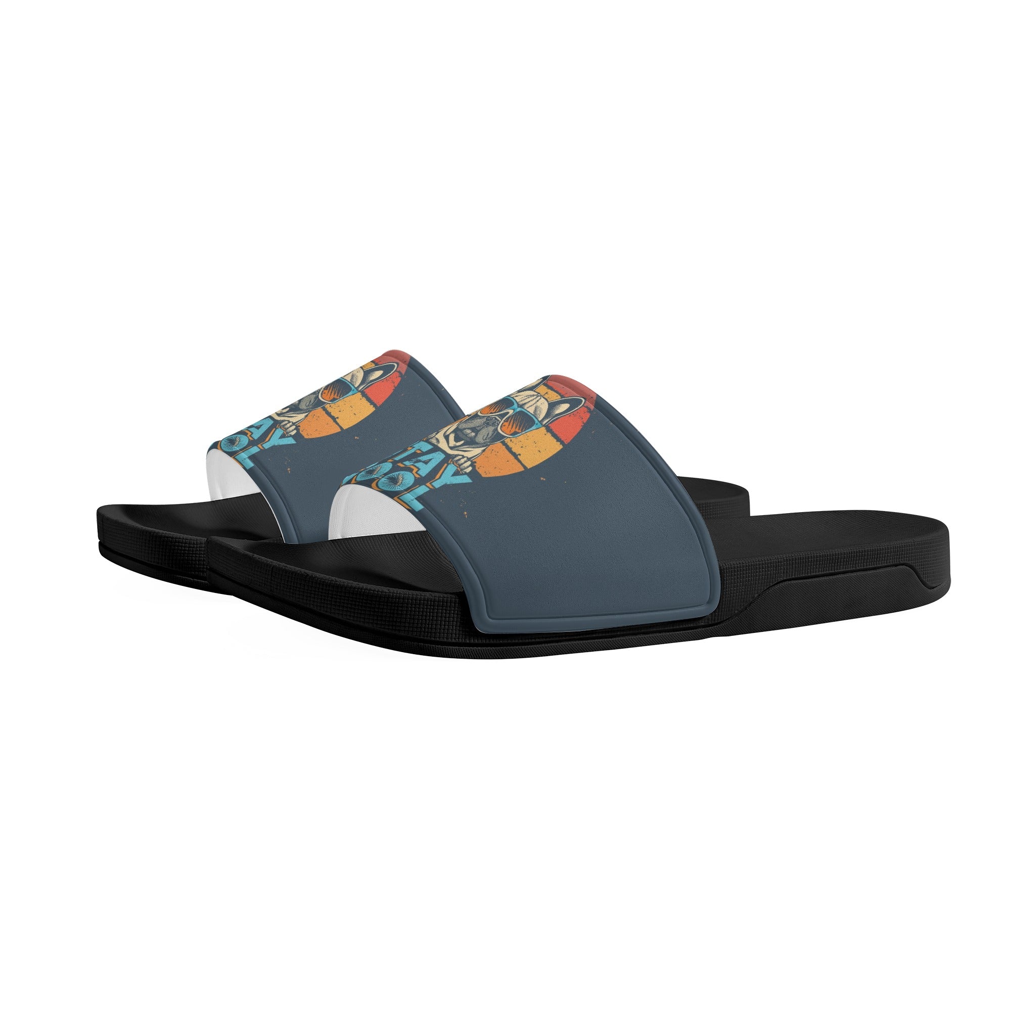 Juno French Bulldog Summer Slides for Frenchie Enthusiasts-fadou