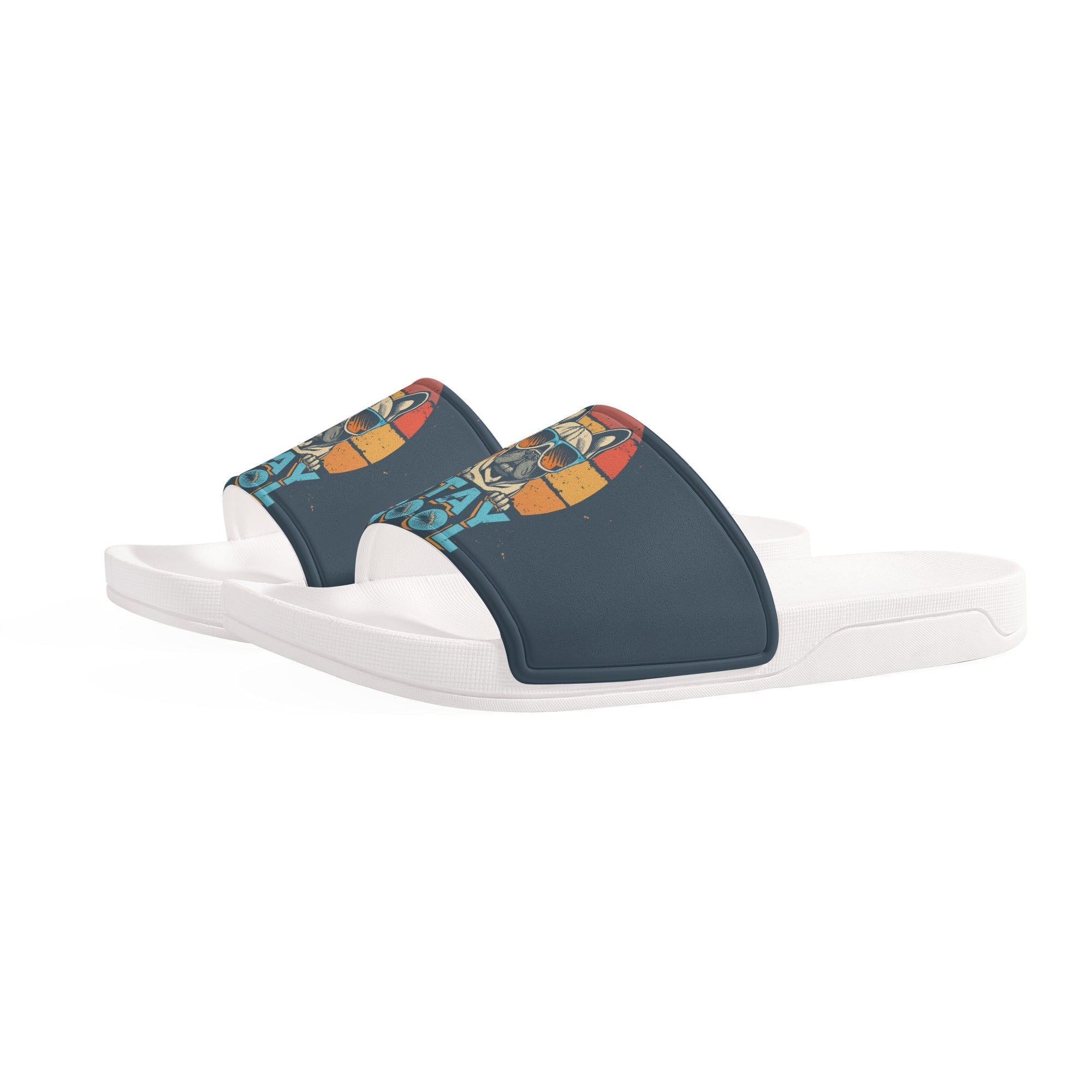 Juno French Bulldog Summer Slides for Frenchie Enthusiasts-fadou