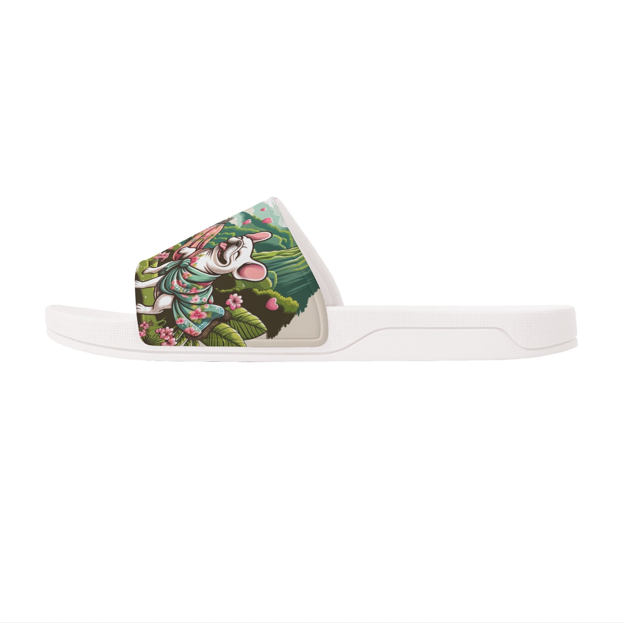 Buddy French Bulldog Summer Slides for Frenchie Enthusiasts-fadou