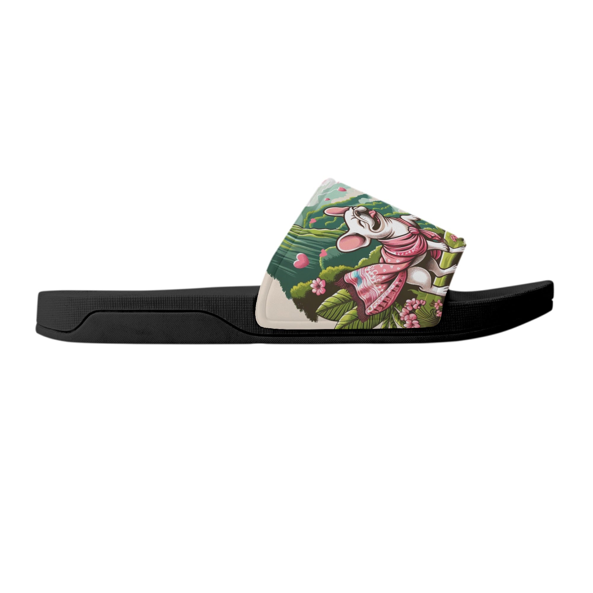 Buddy French Bulldog Summer Slides for Frenchie Enthusiasts-fadou