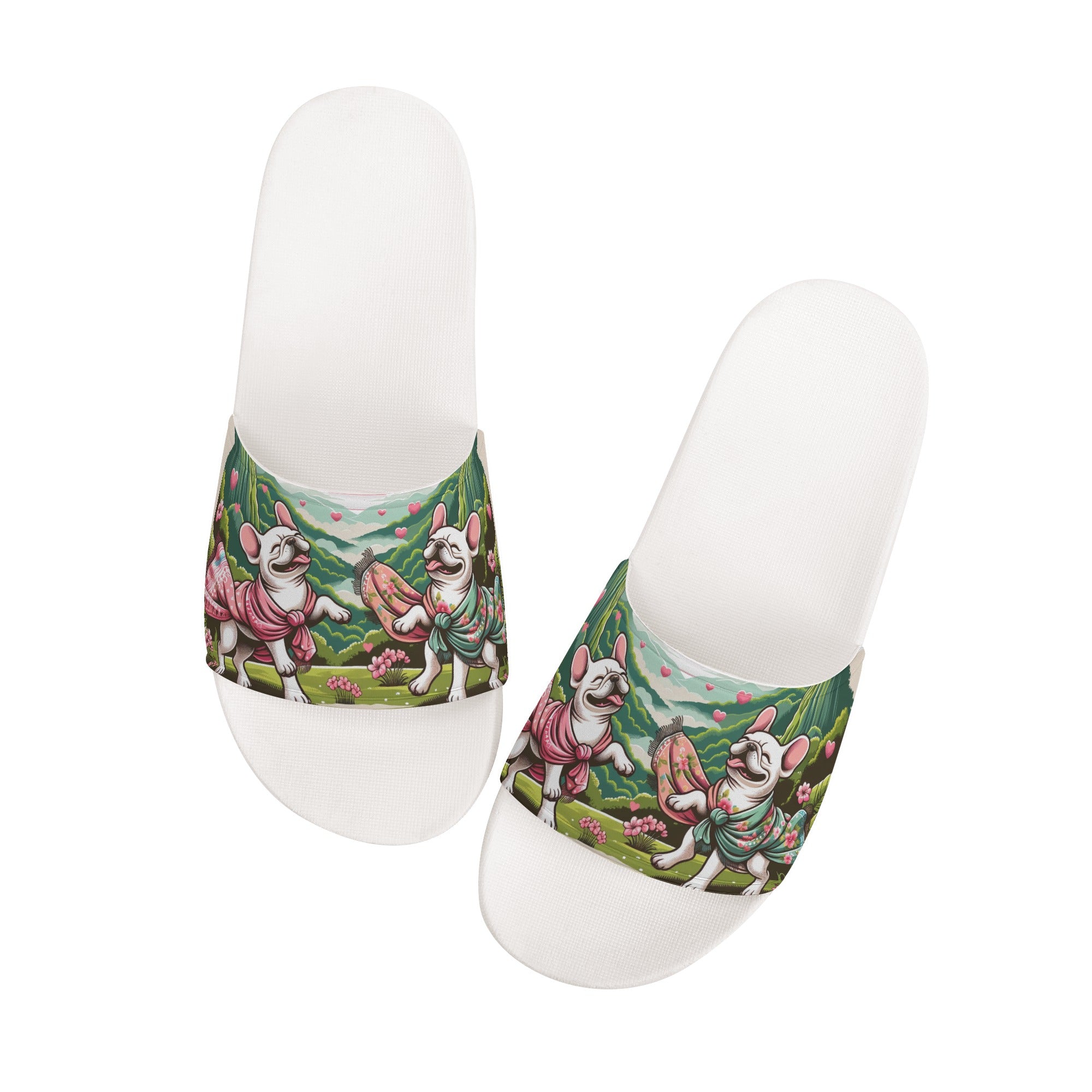 Buddy French Bulldog Summer Slides for Frenchie Enthusiasts-fadou
