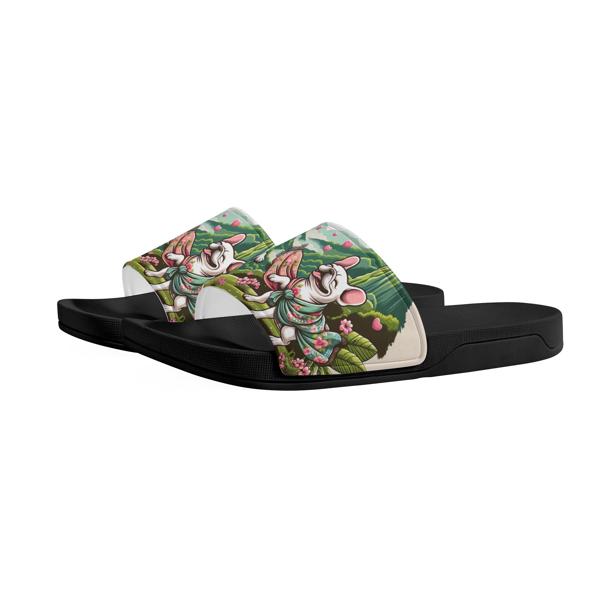 Buddy French Bulldog Summer Slides for Frenchie Enthusiasts-fadou