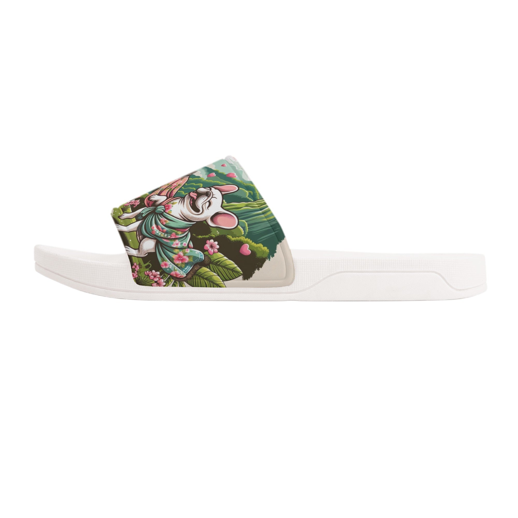 Buddy French Bulldog Summer Slides for Frenchie Enthusiasts-fadou