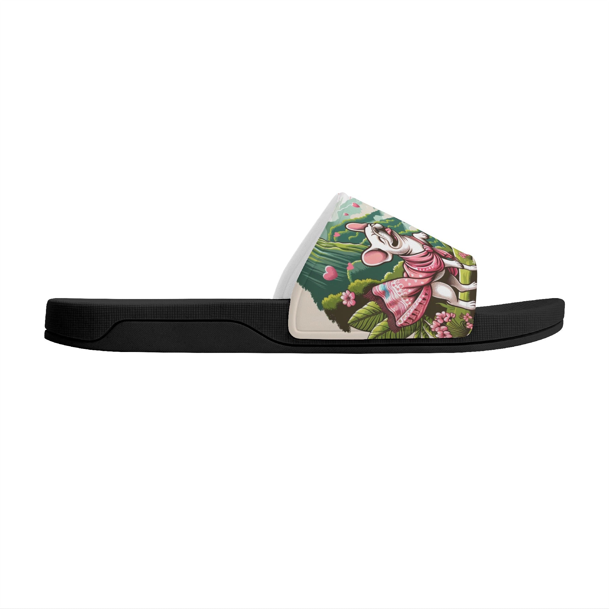 Buddy French Bulldog Summer Slides for Frenchie Enthusiasts-fadou
