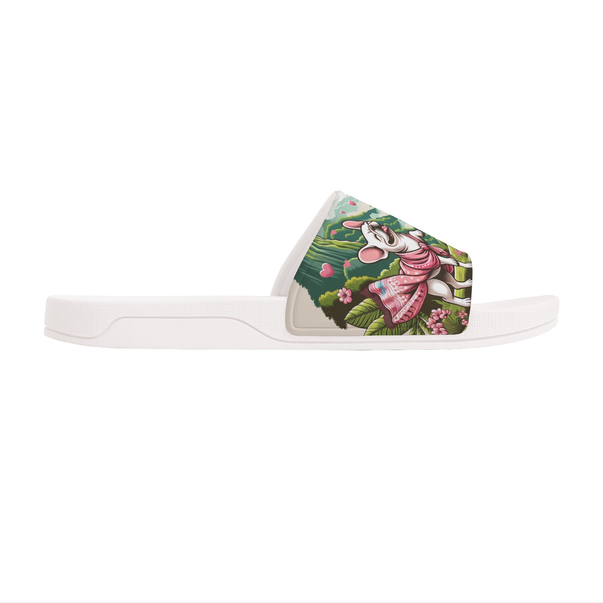 Buddy French Bulldog Summer Slides for Frenchie Enthusiasts-fadou