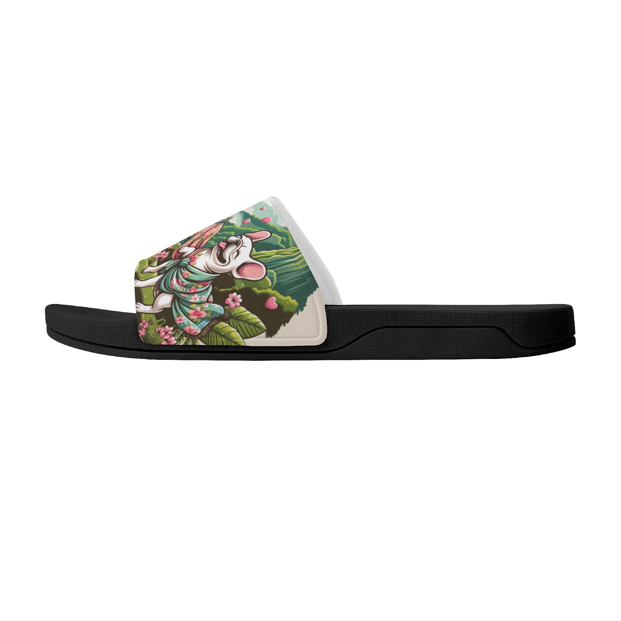 Buddy French Bulldog Summer Slides for Frenchie Enthusiasts-fadou