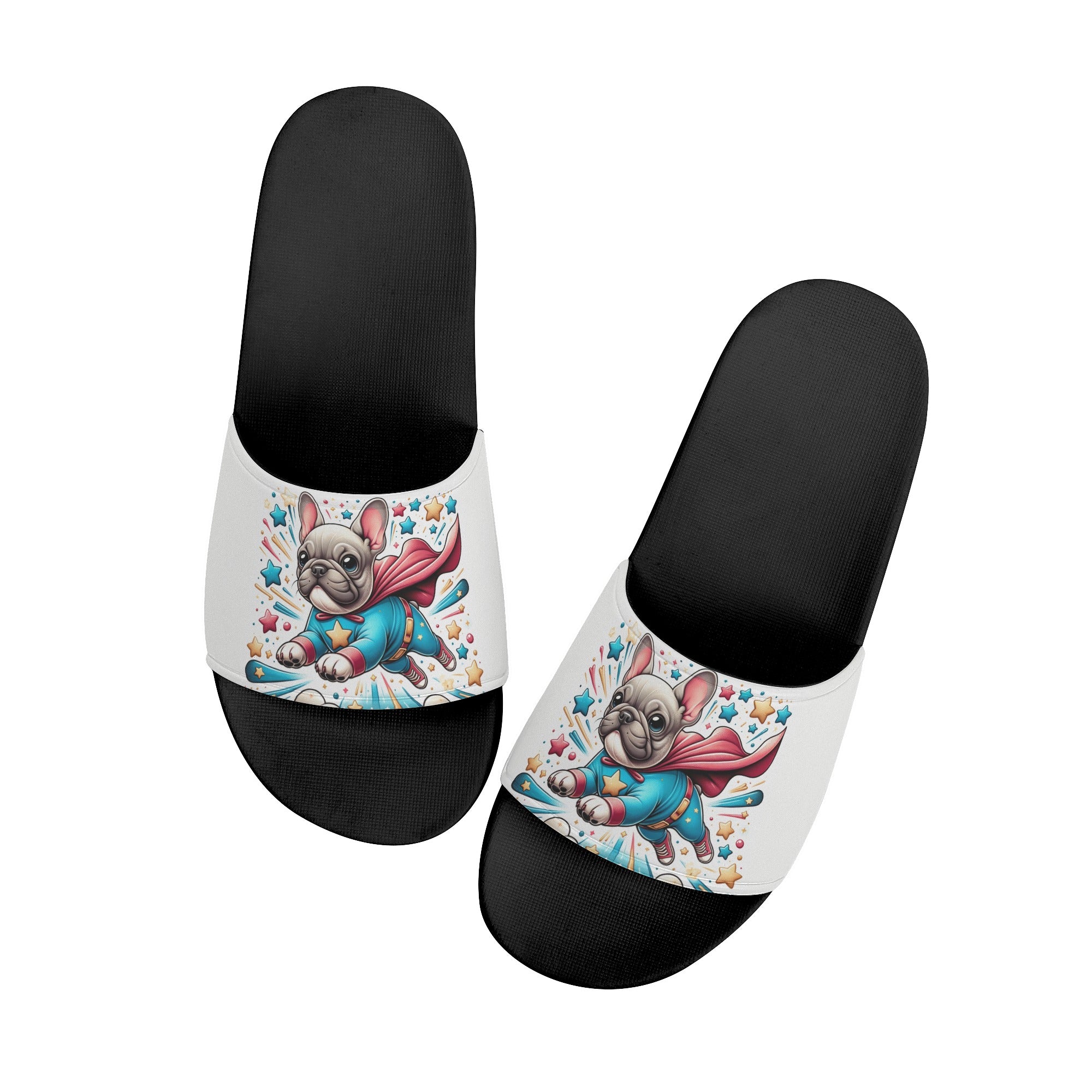 Bear French Bulldog Beach Sandals for Frenchie Enthusiasts-fadou