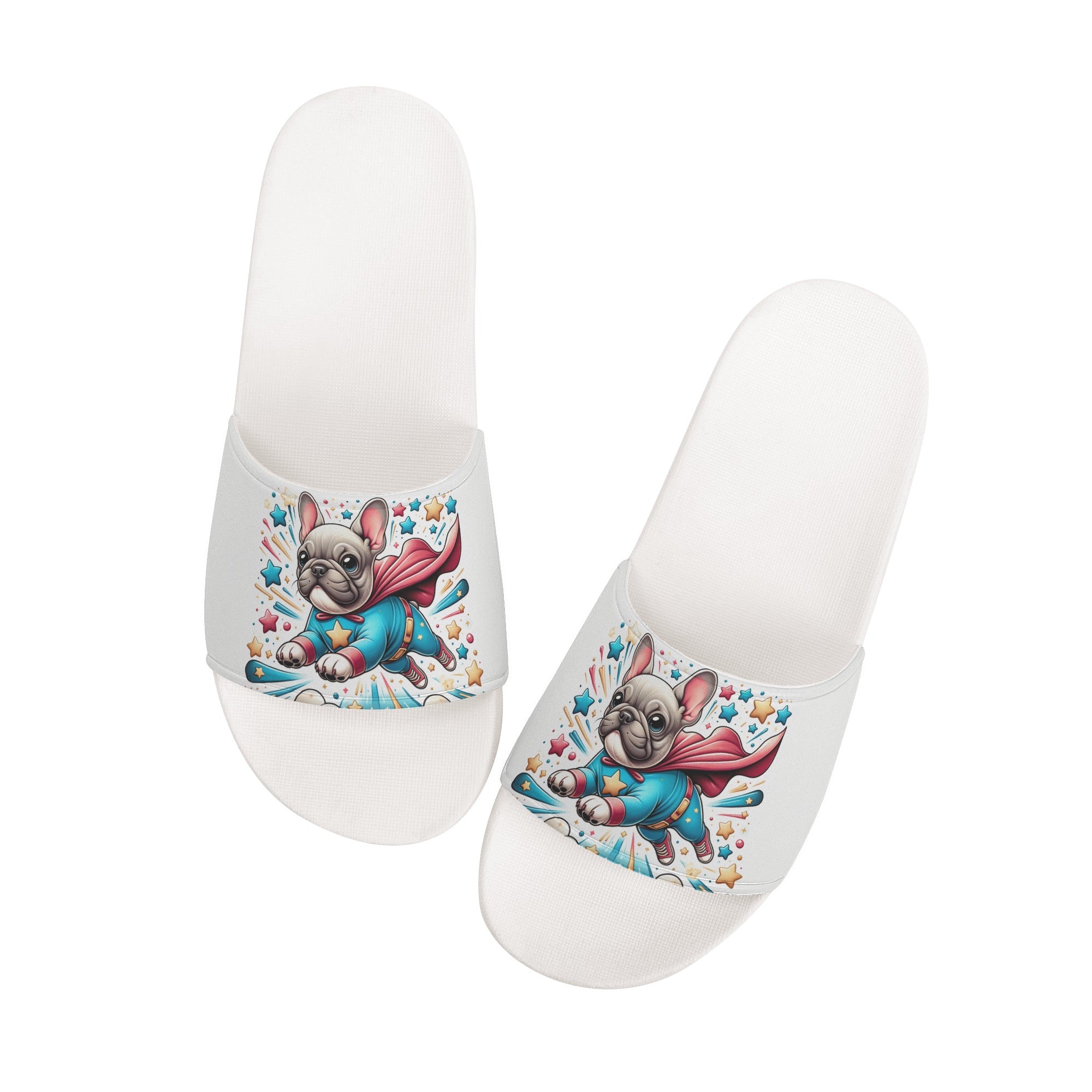 Bear French Bulldog Beach Sandals for Frenchie Enthusiasts-fadou