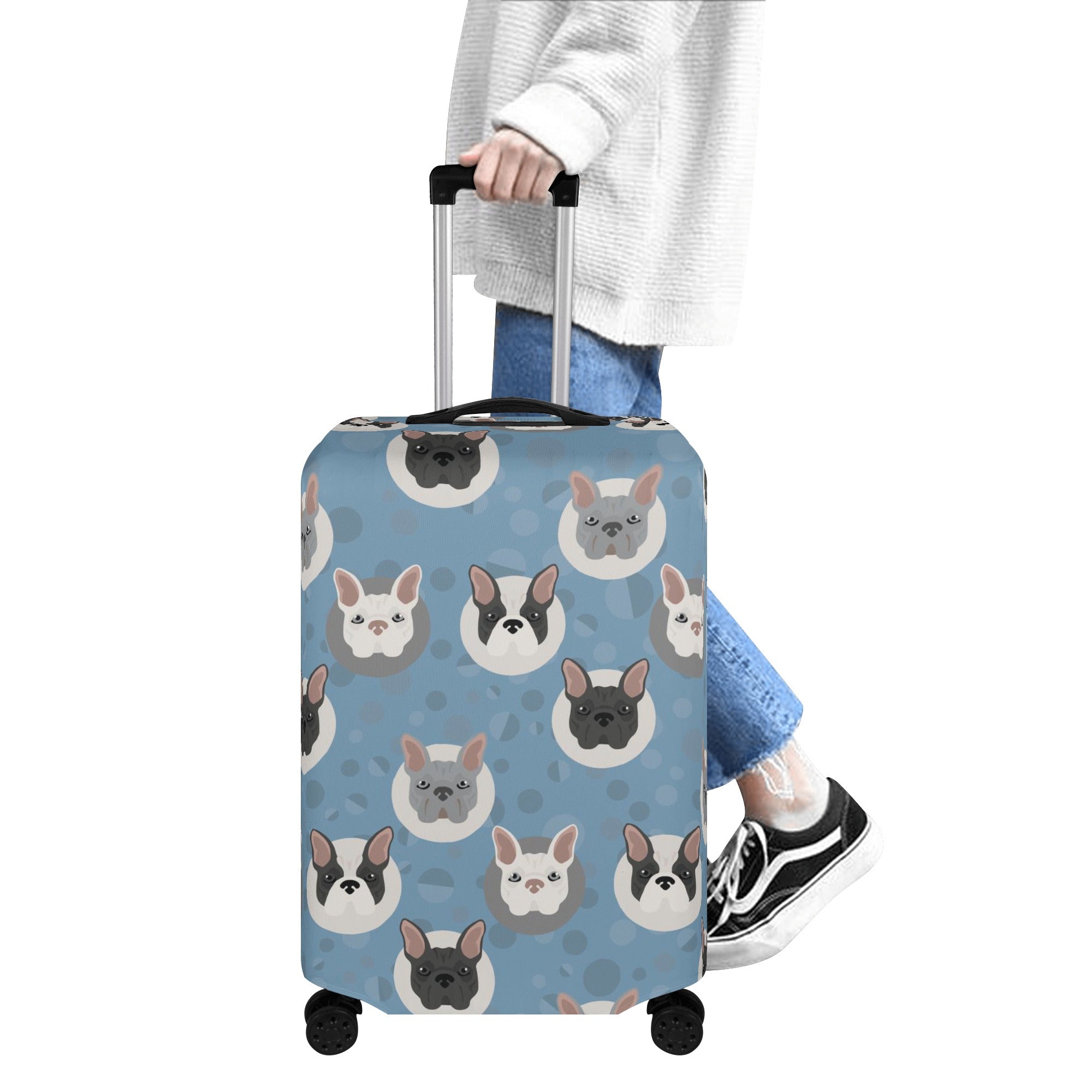 Gus - Luggage Cover for French Bulldog Owners and Fans for Frenchies-fadou