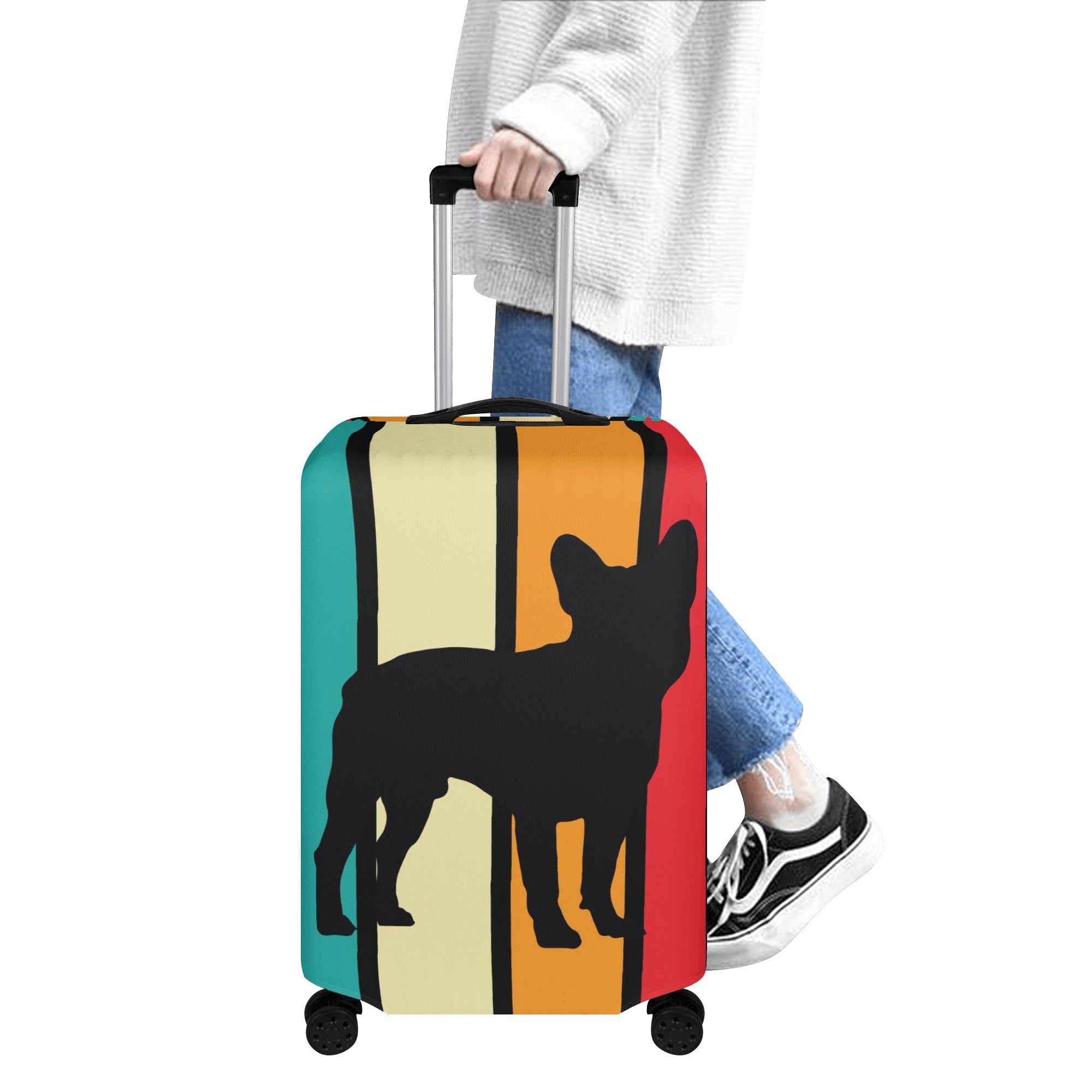 Pepe - Luggage Cover for French Bulldog Owners and Fans-fadou