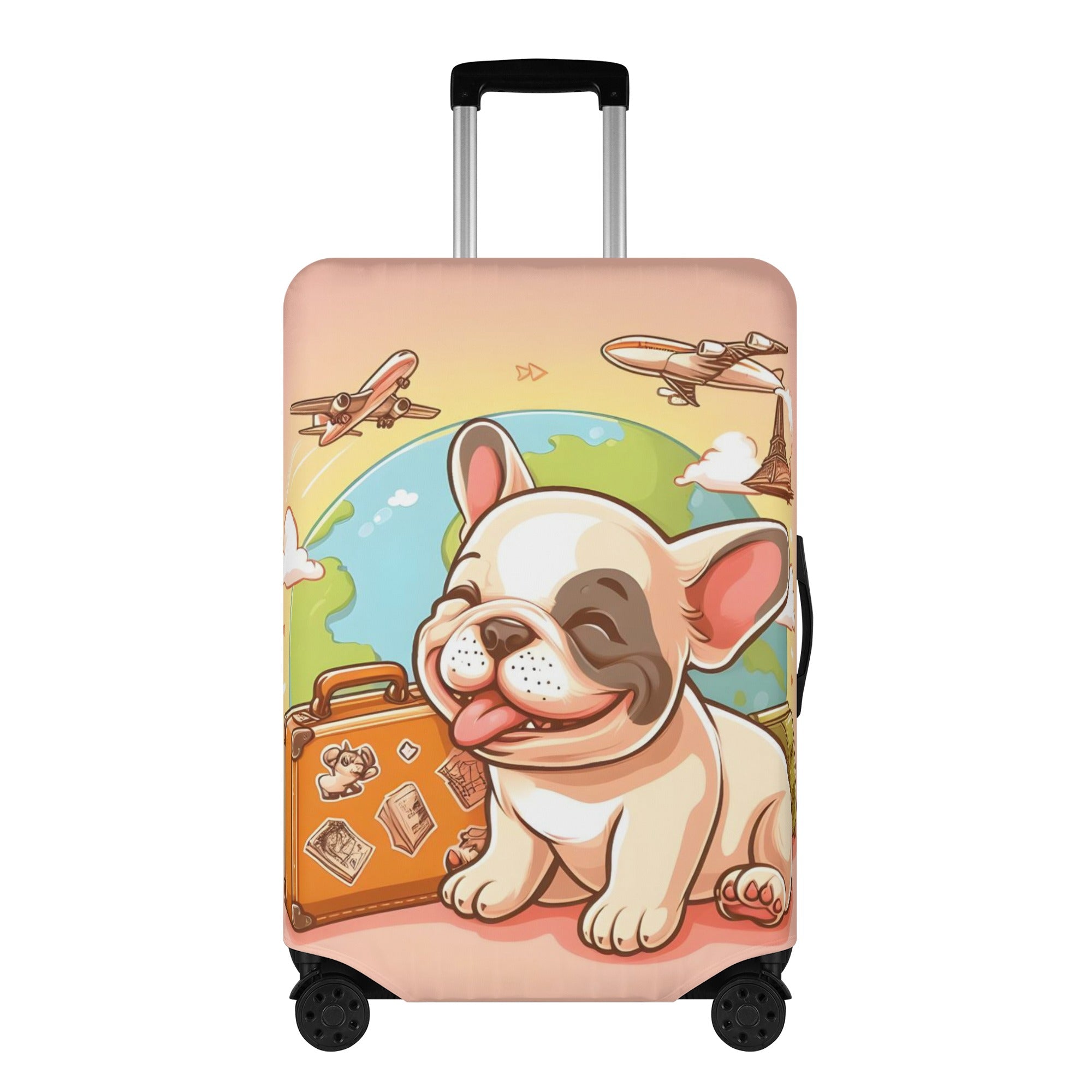 Finn - Luggage Cover for French Bulldog Owners and Fans-fadou