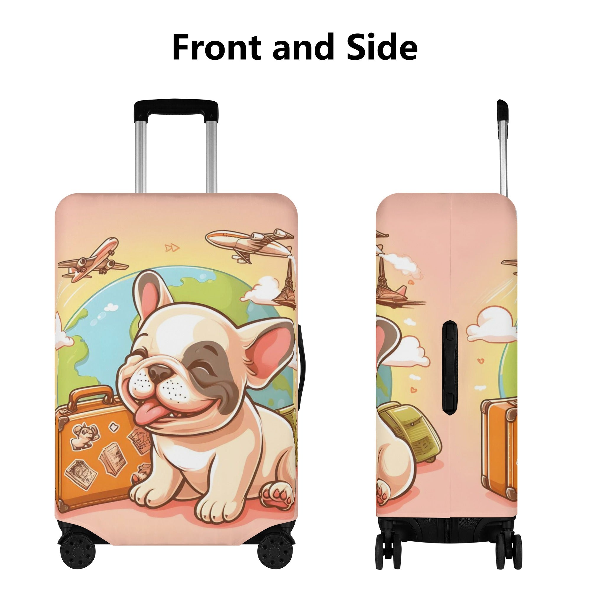 Finn - Luggage Cover for French Bulldog Owners and Fans-fadou