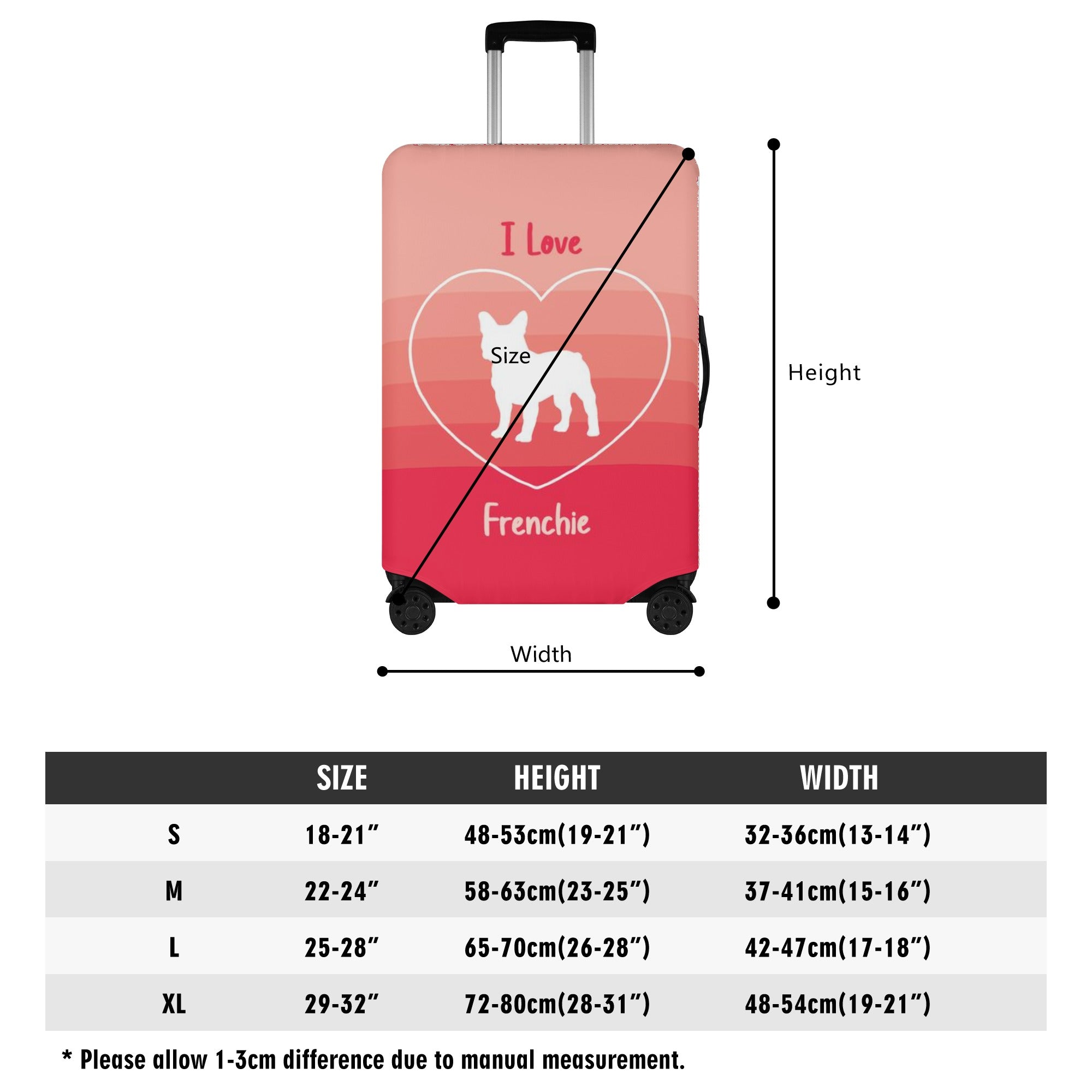 Hank - Luggage Cover for French Bulldog Owners and Fans-fadou