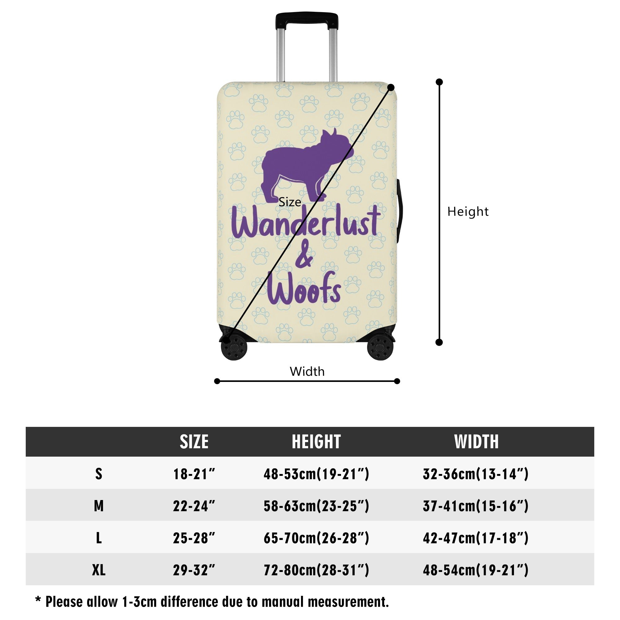 Mac - Luggage Cover for French Bulldog Owners and Fans for Frenchies-fadou