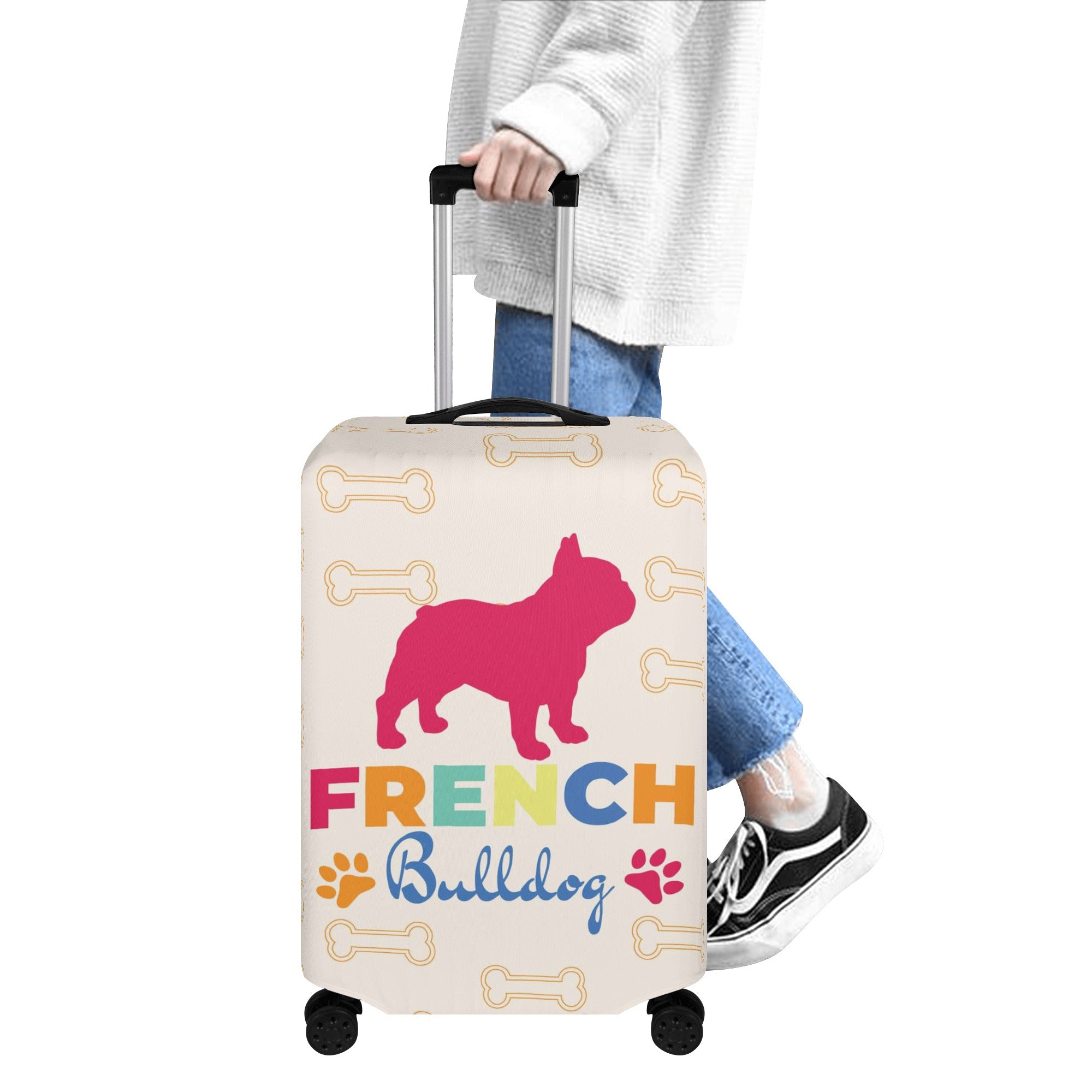 Spike - Luggage Cover for French Bulldog Owners and Fans-fadou