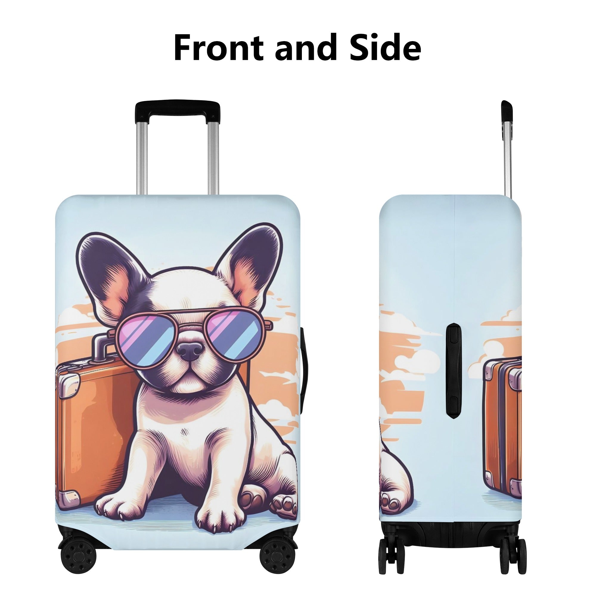 Bruce - Luggage Cover for French Bulldog Owners and Fans-fadou