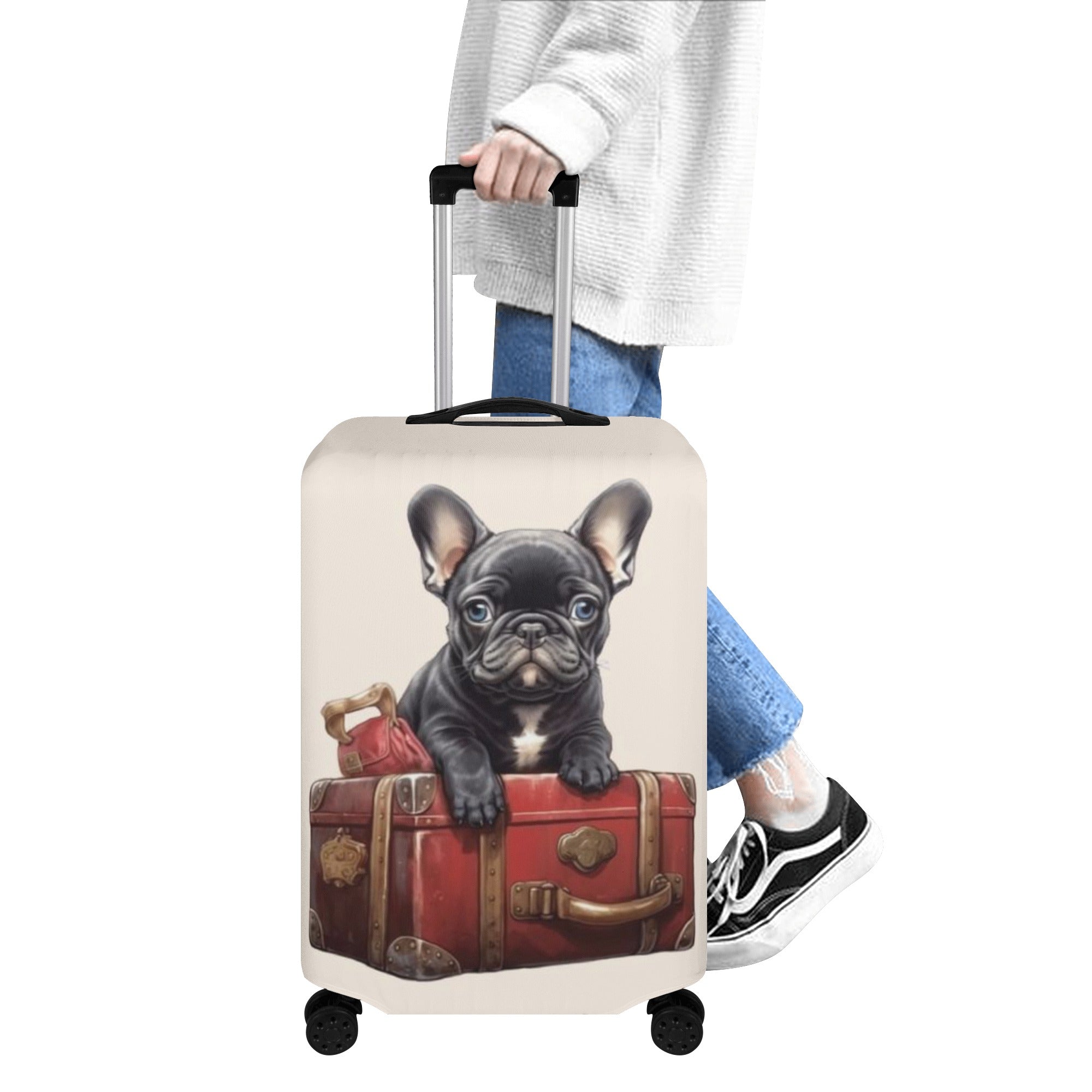 Oreo - Luggage Cover for French Bulldog Owners and Fans-fadou