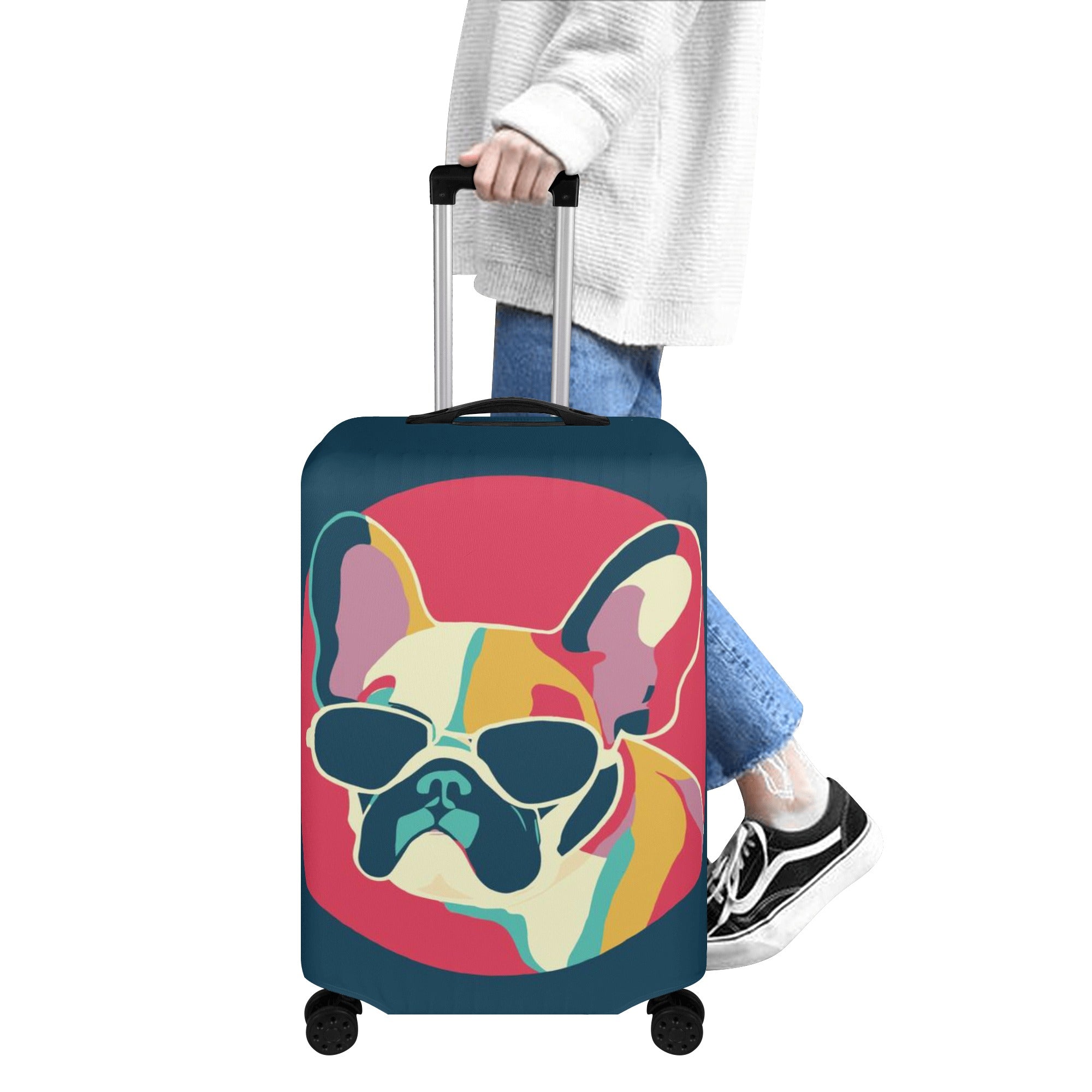 Prince - Luggage Cover for French Bulldog Owners and Fans-fadou