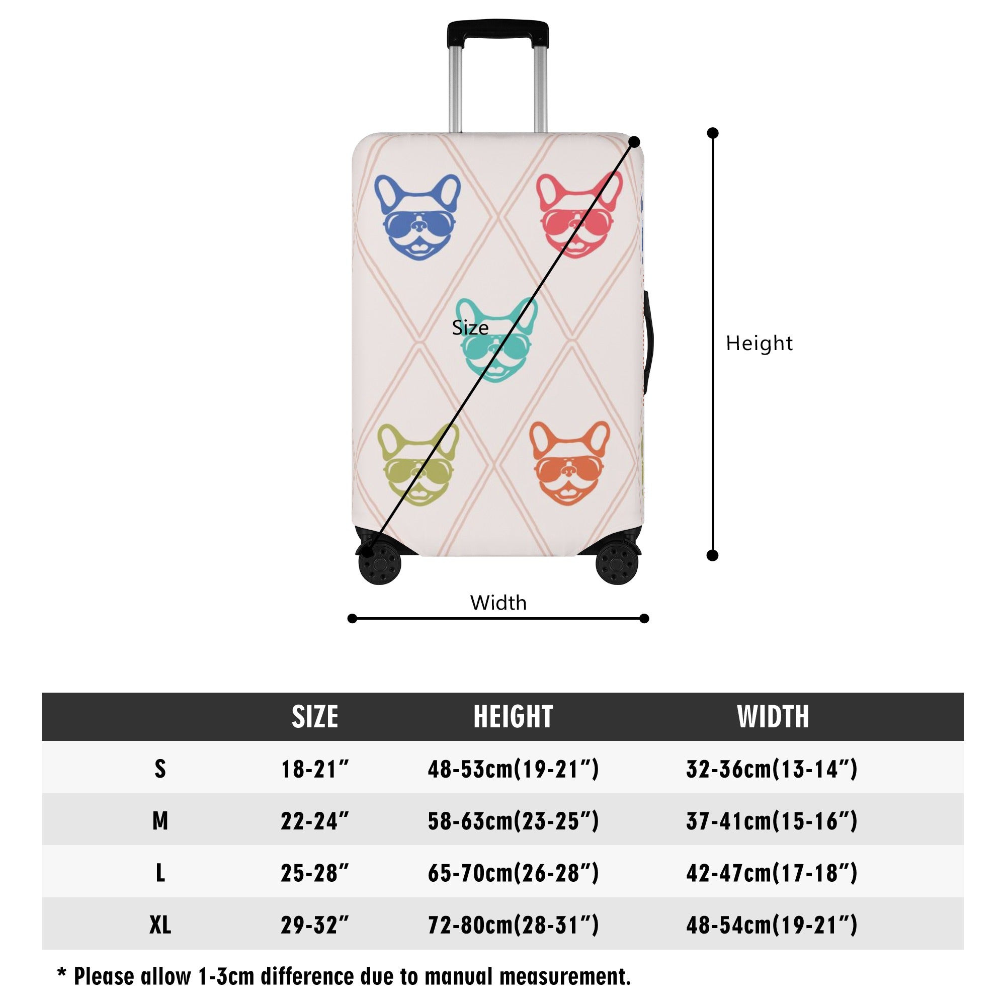 Chloe - Luggage Cover for French Bulldog Owners and Fans-fadou