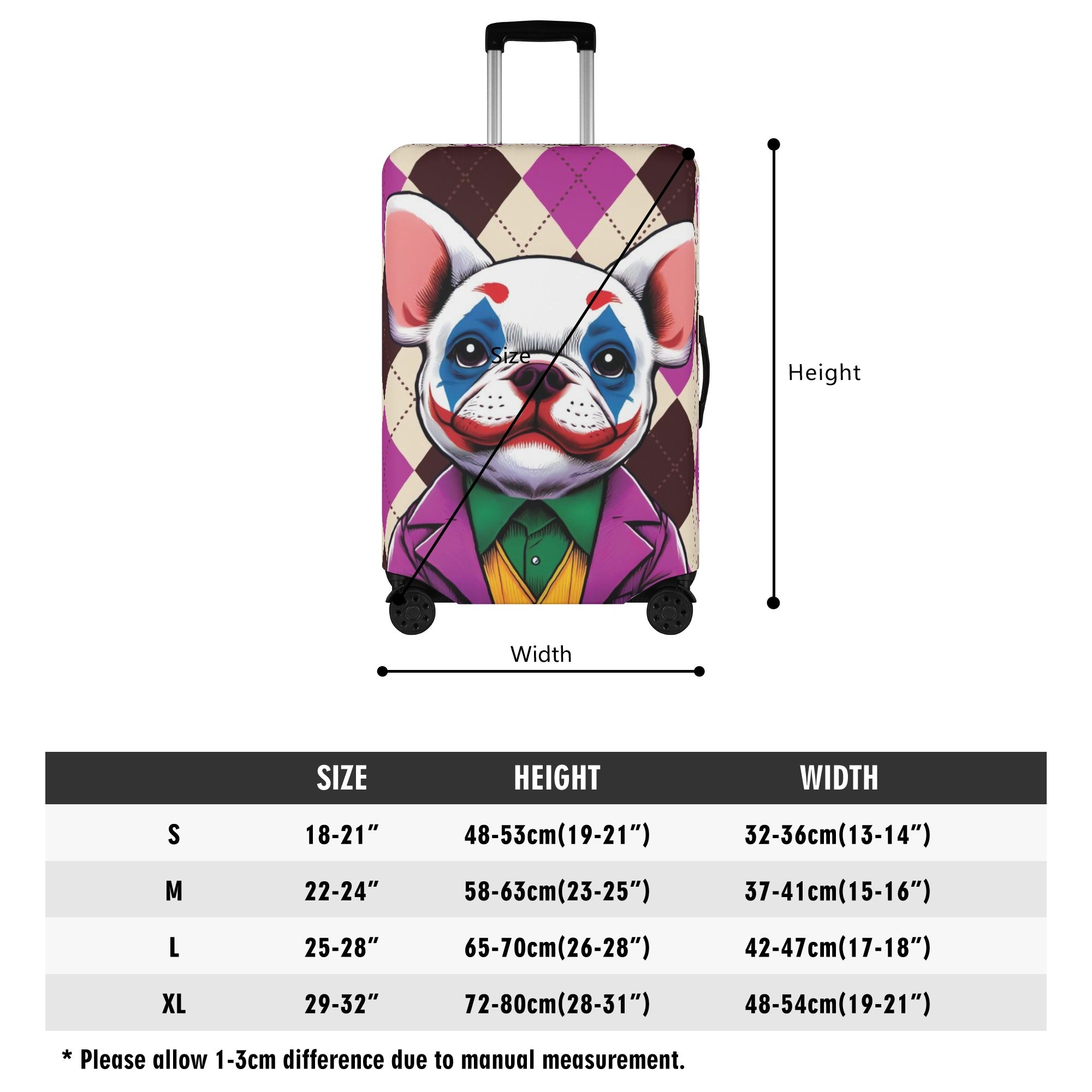 Jax - Luggage Cover for French Bulldog Owners and Fans for Frenchies-fadou