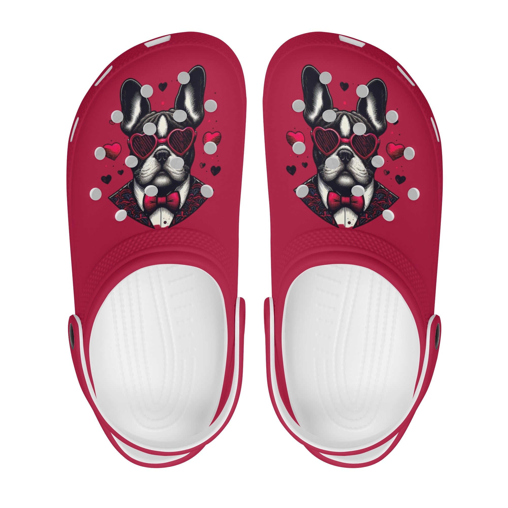 Juno - Unisex Clogs for French Bulldog Owners and Fans for Frenchies-fadou