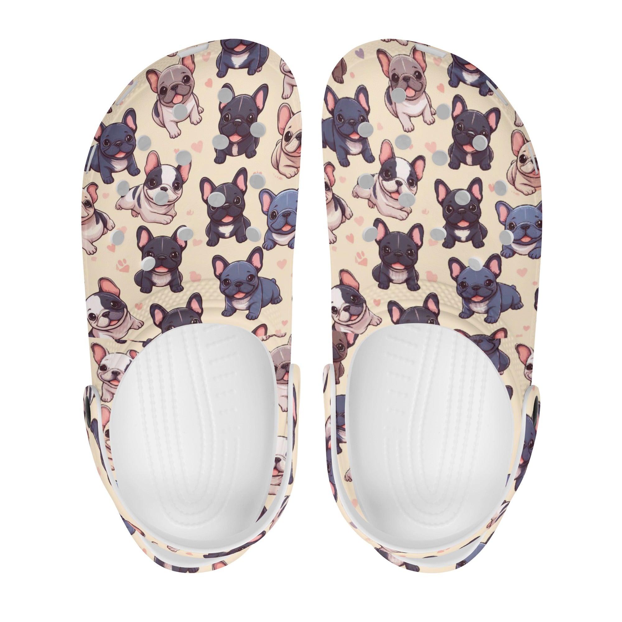 Paisley - Unisex Clogs for French Bulldog Owners and Fans-fadou