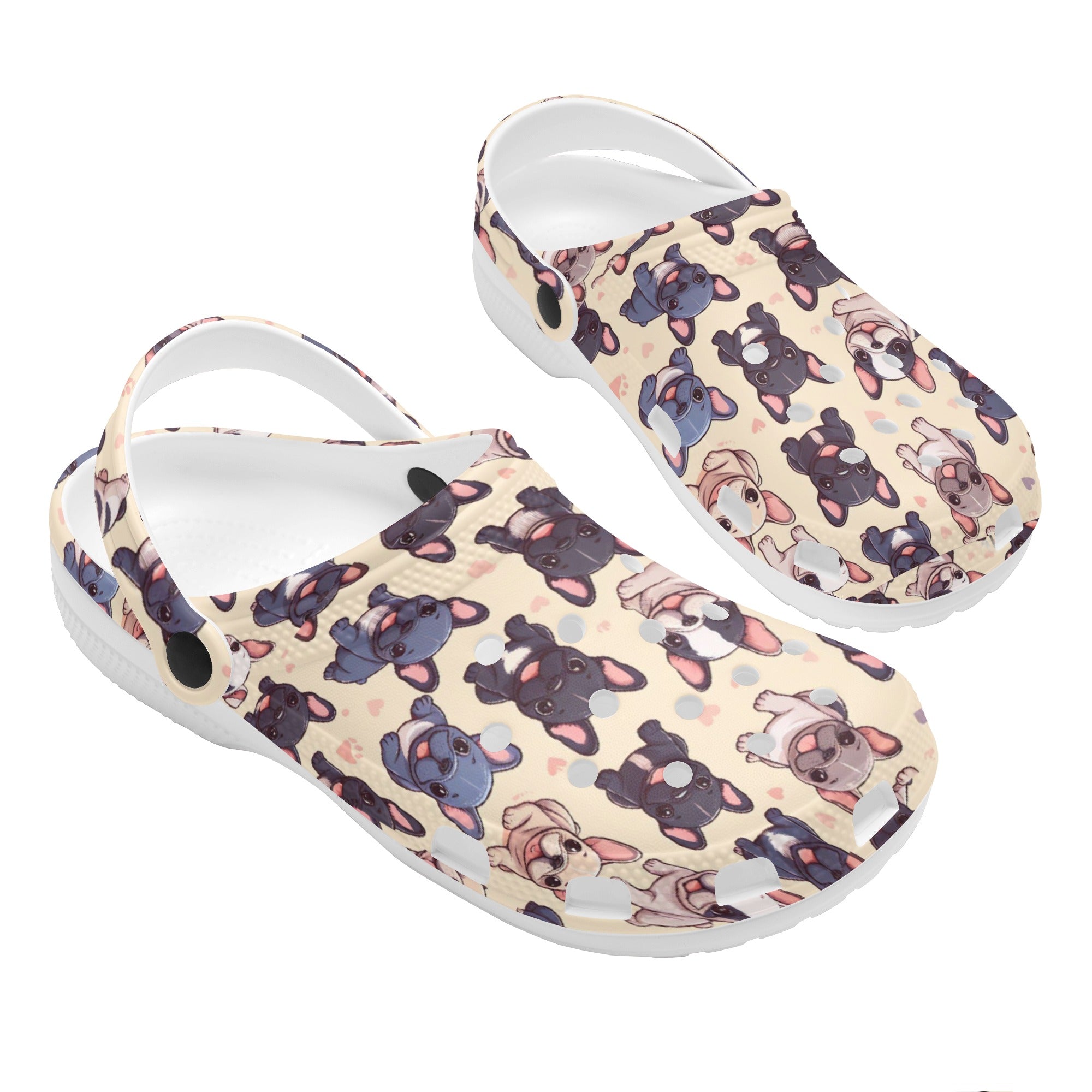 Paisley - Unisex Clogs for French Bulldog Owners and Fans-fadou