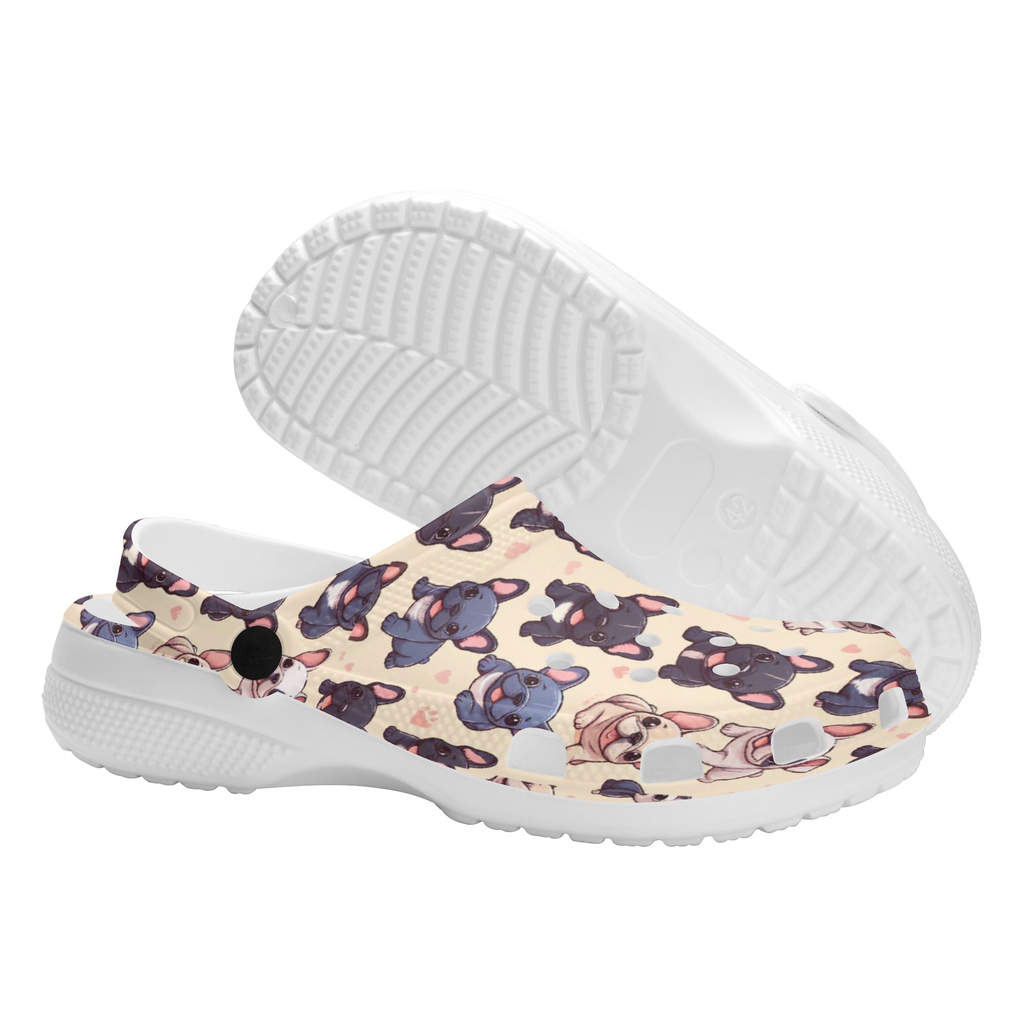 Paisley - Unisex Clogs for French Bulldog Owners and Fans-fadou