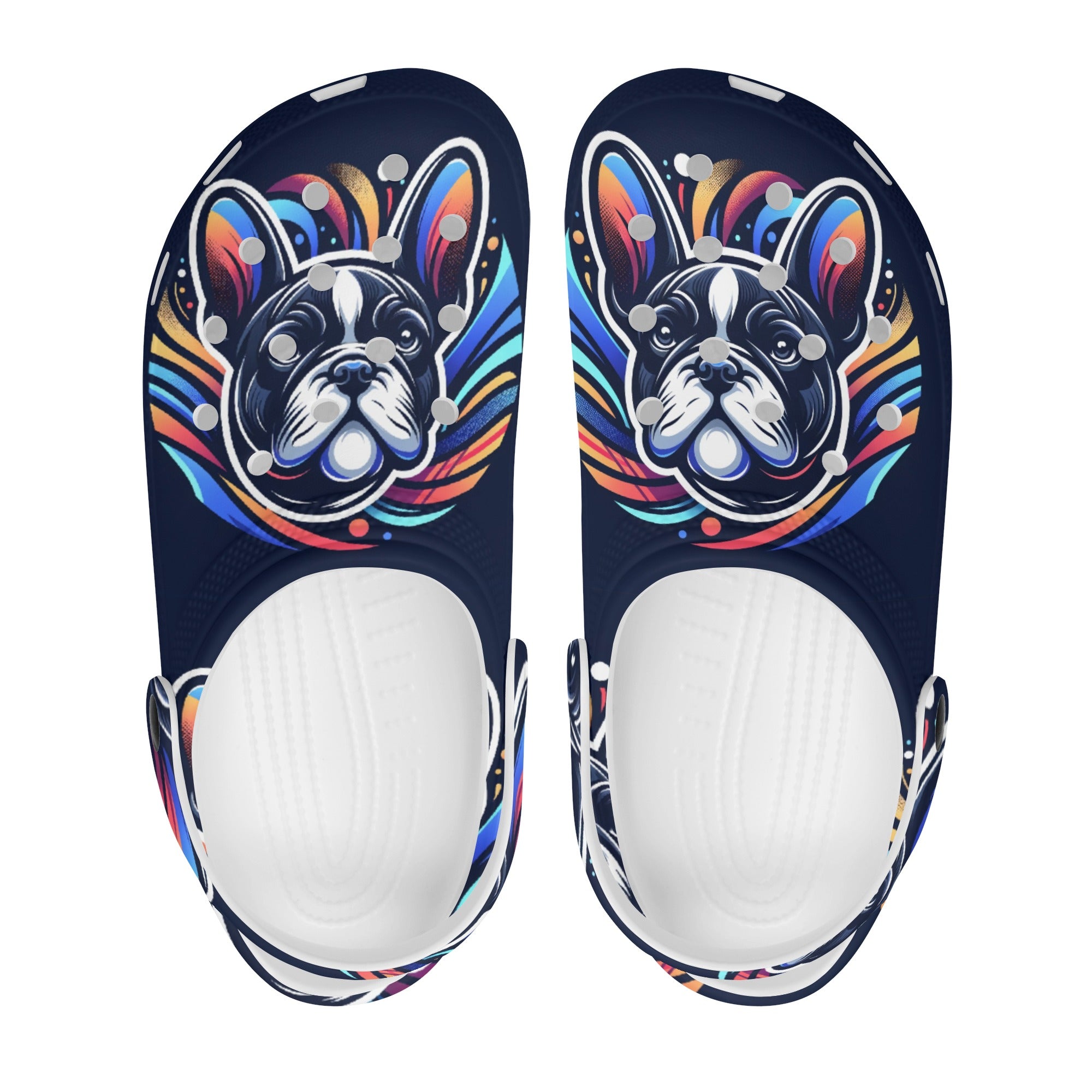 Ivy - Unisex Clogs for French Bulldog Owners and Fans for Frenchies-fadou
