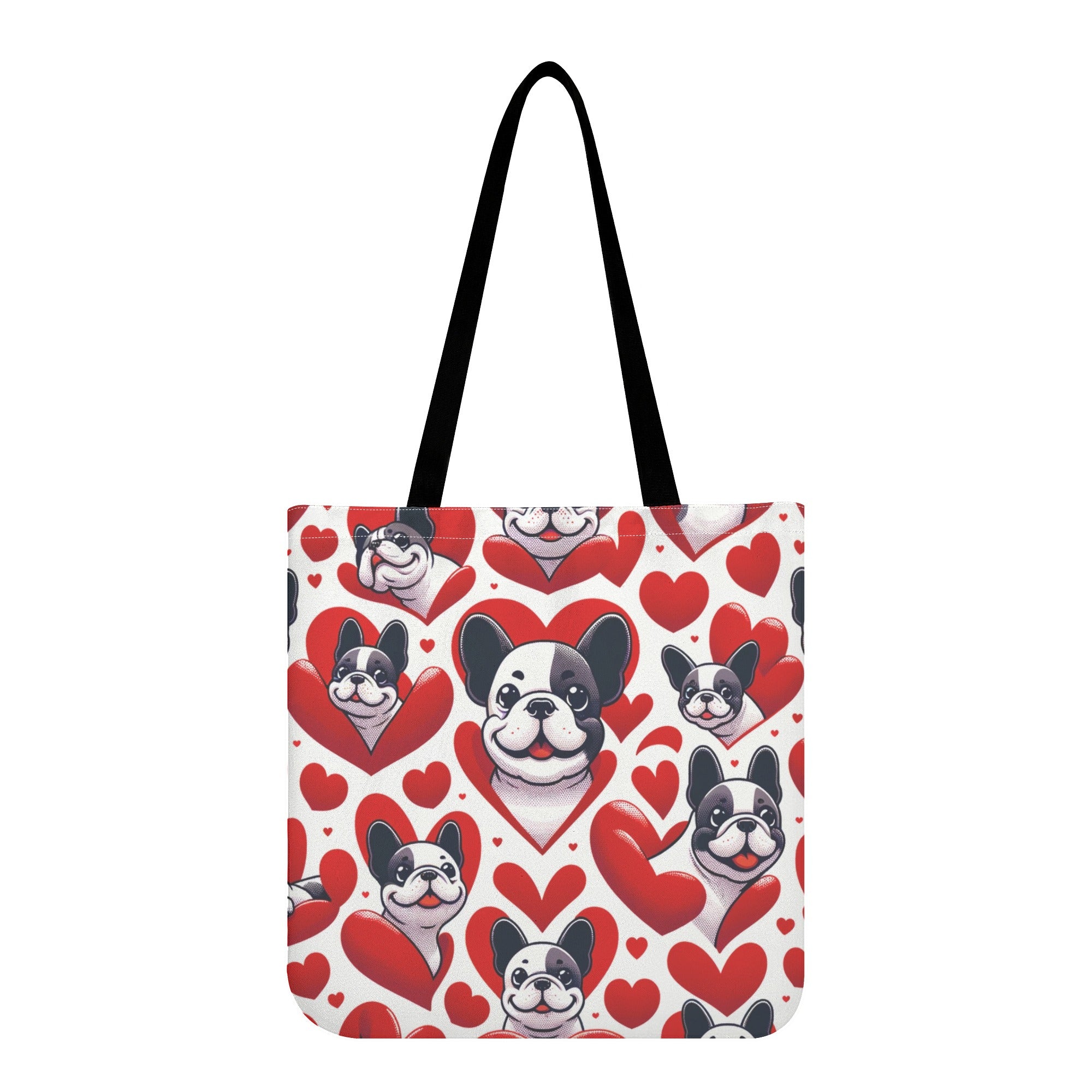 Greta French Bulldog Canvas Carryall for Frenchie Enthusiasts-fadou