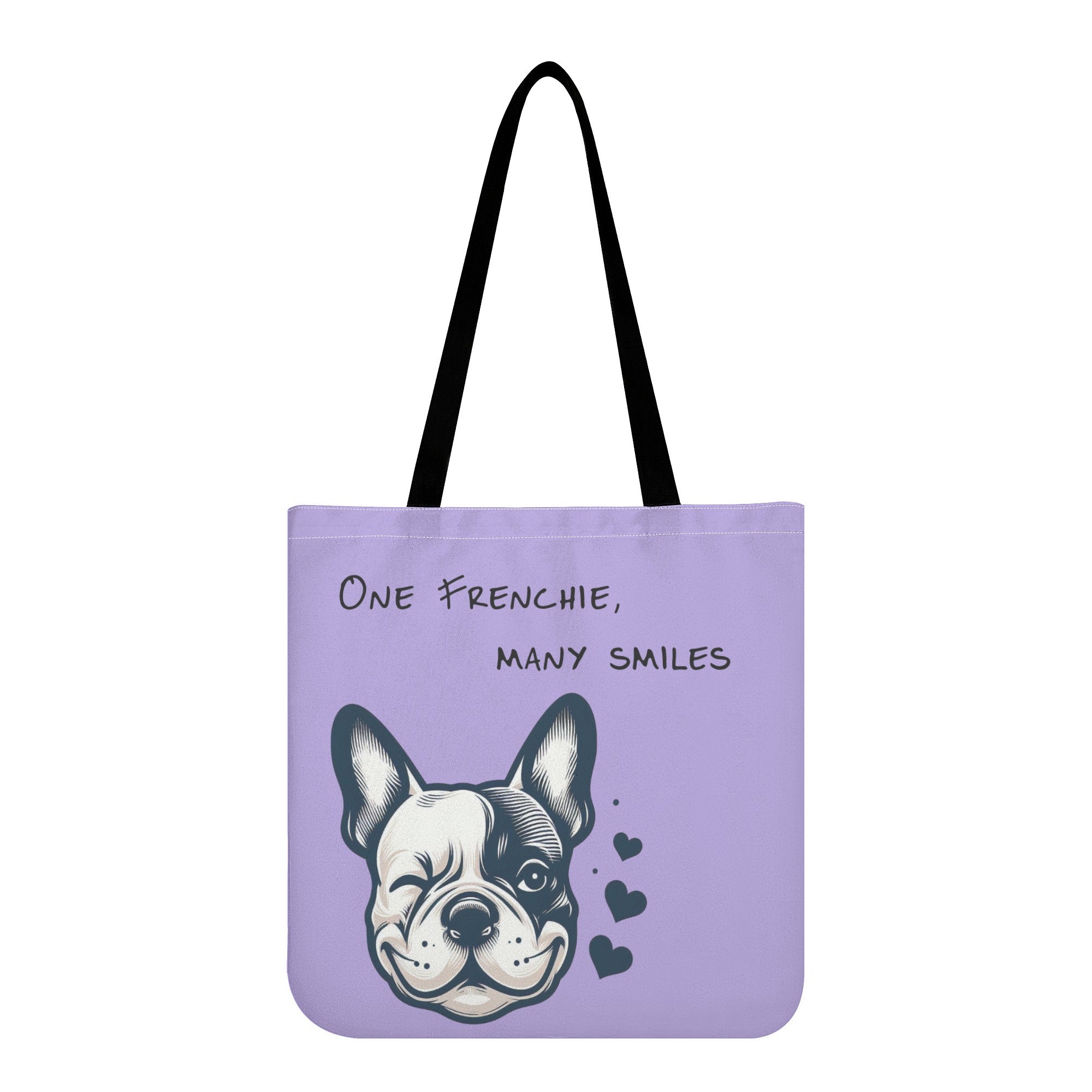 Coco French Bulldog Canvas Carryall for Dog Moms & Dads-fadou