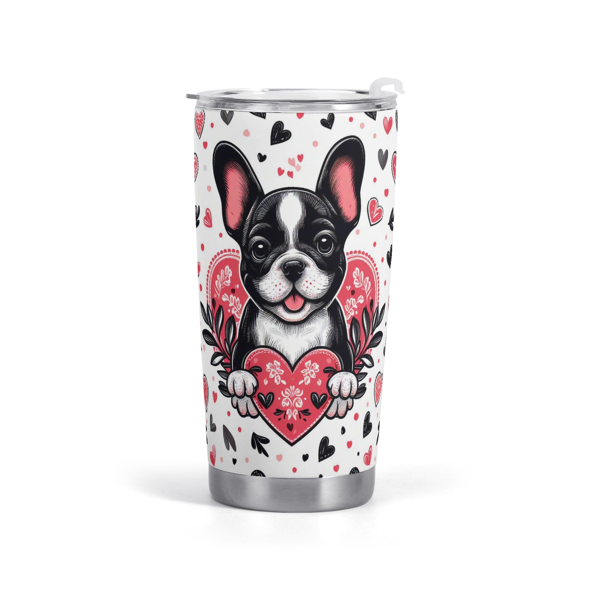 Jack French Bulldog On-The-Go Cup for Frenchie Enthusiasts-fadou