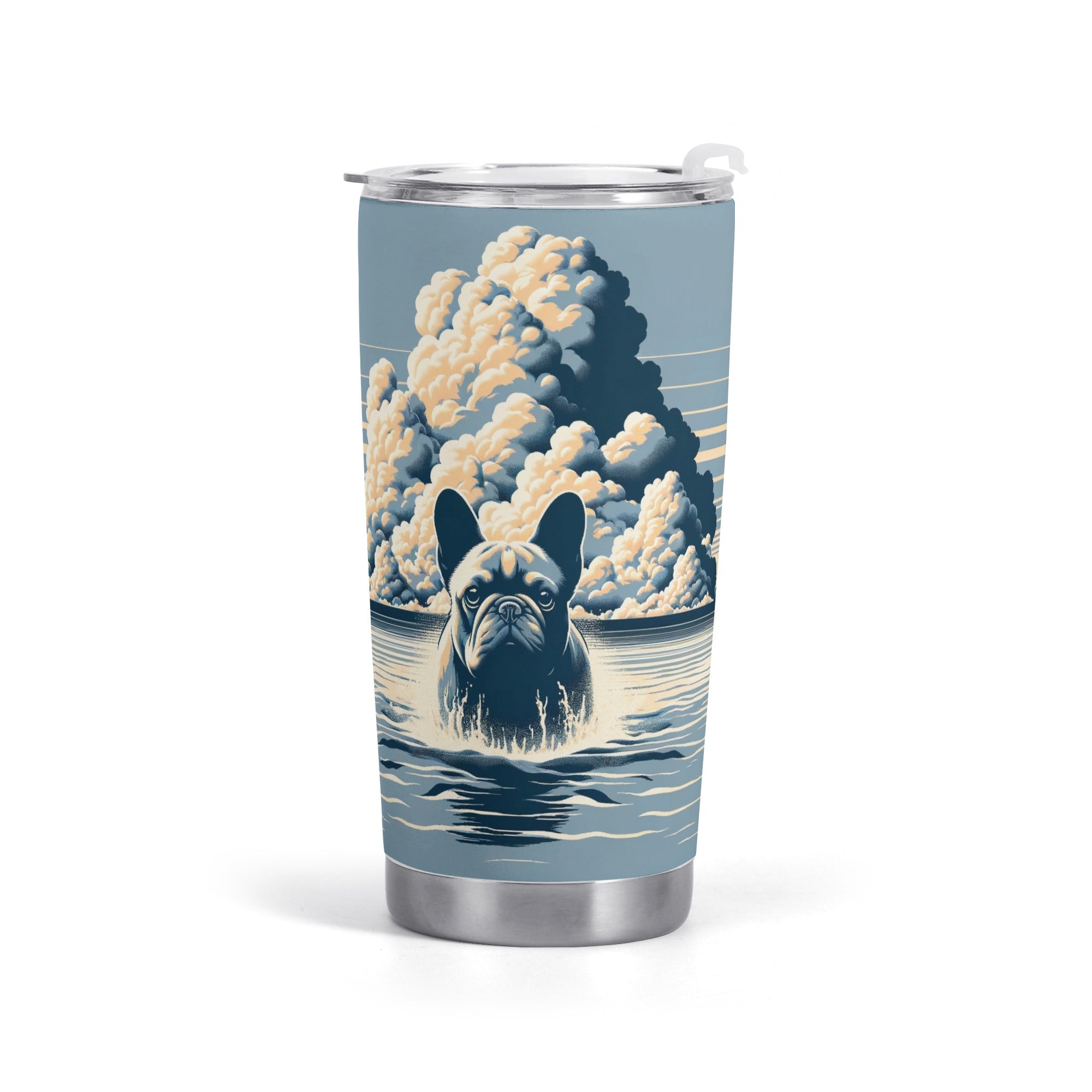 Ginger French Bulldog Stainless Tumbler for Everyday Wear-fadou