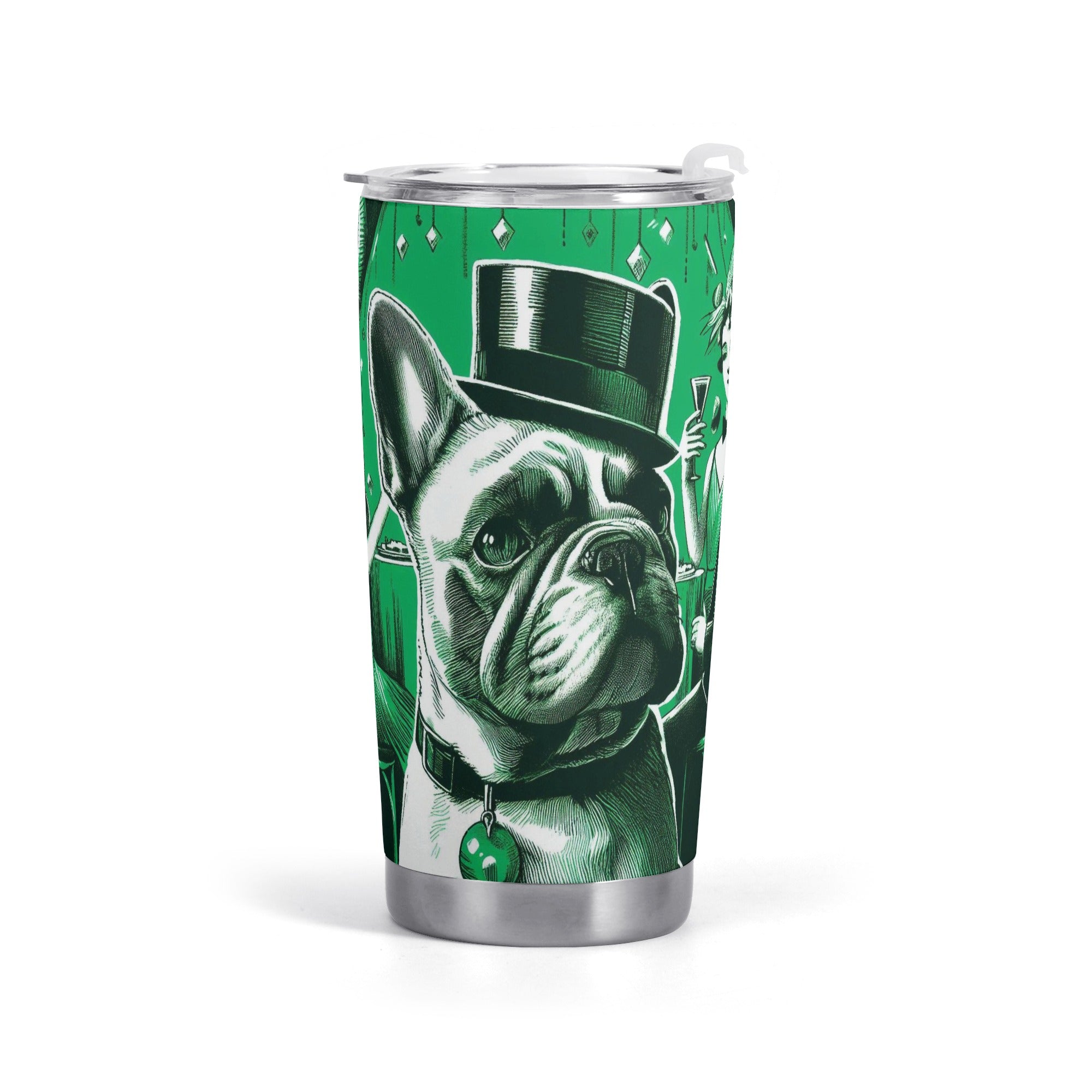 Lola French Bulldog Stainless Tumbler for Frenchie Fans-fadou
